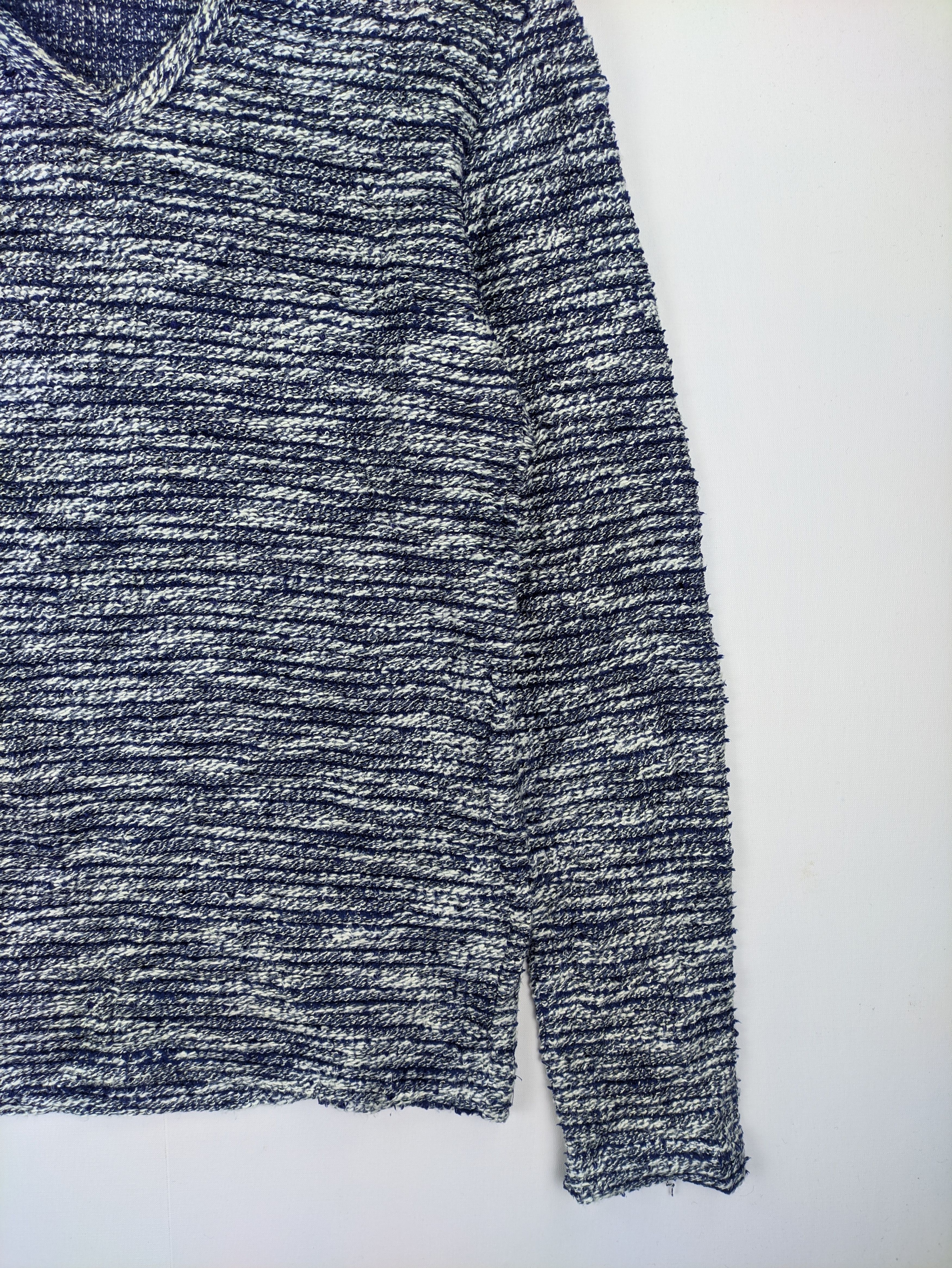 Japanese Brand Steals🔥Knit Sweater V Neck Pullover Embossed Design Size US S / EU 44-46 / 1 - 2 Thumbnail
