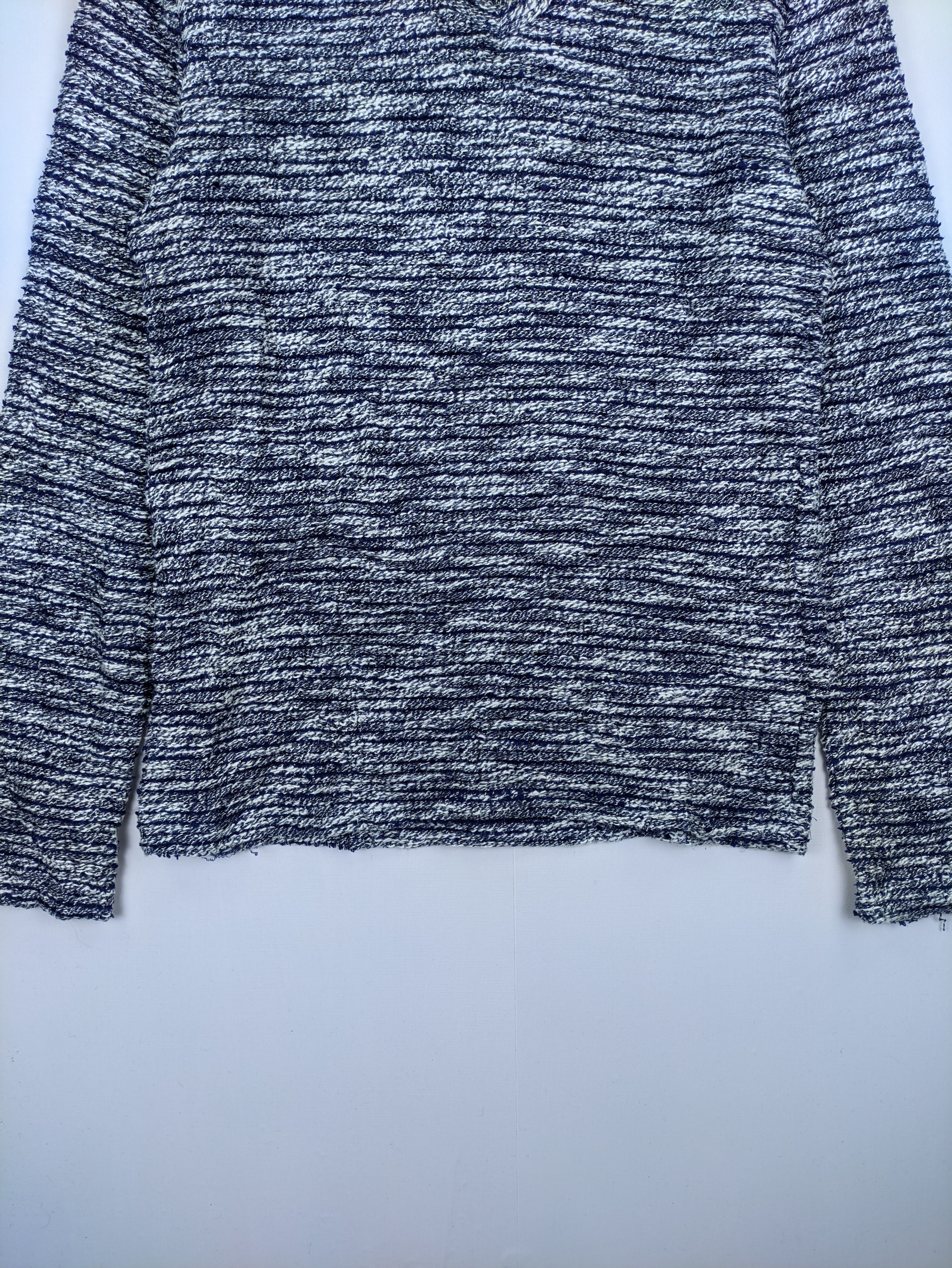 Japanese Brand Steals🔥Knit Sweater V Neck Pullover Embossed Design Size US S / EU 44-46 / 1 - 7 Thumbnail
