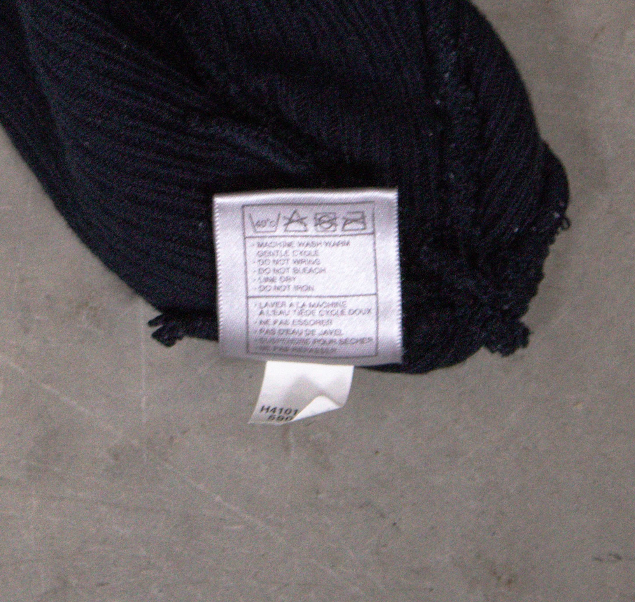 Nike × Vintage Y2K 2000s Nike Stroked Swoosh Navy Black Beanie Size ONE SIZE - 6 Thumbnail
