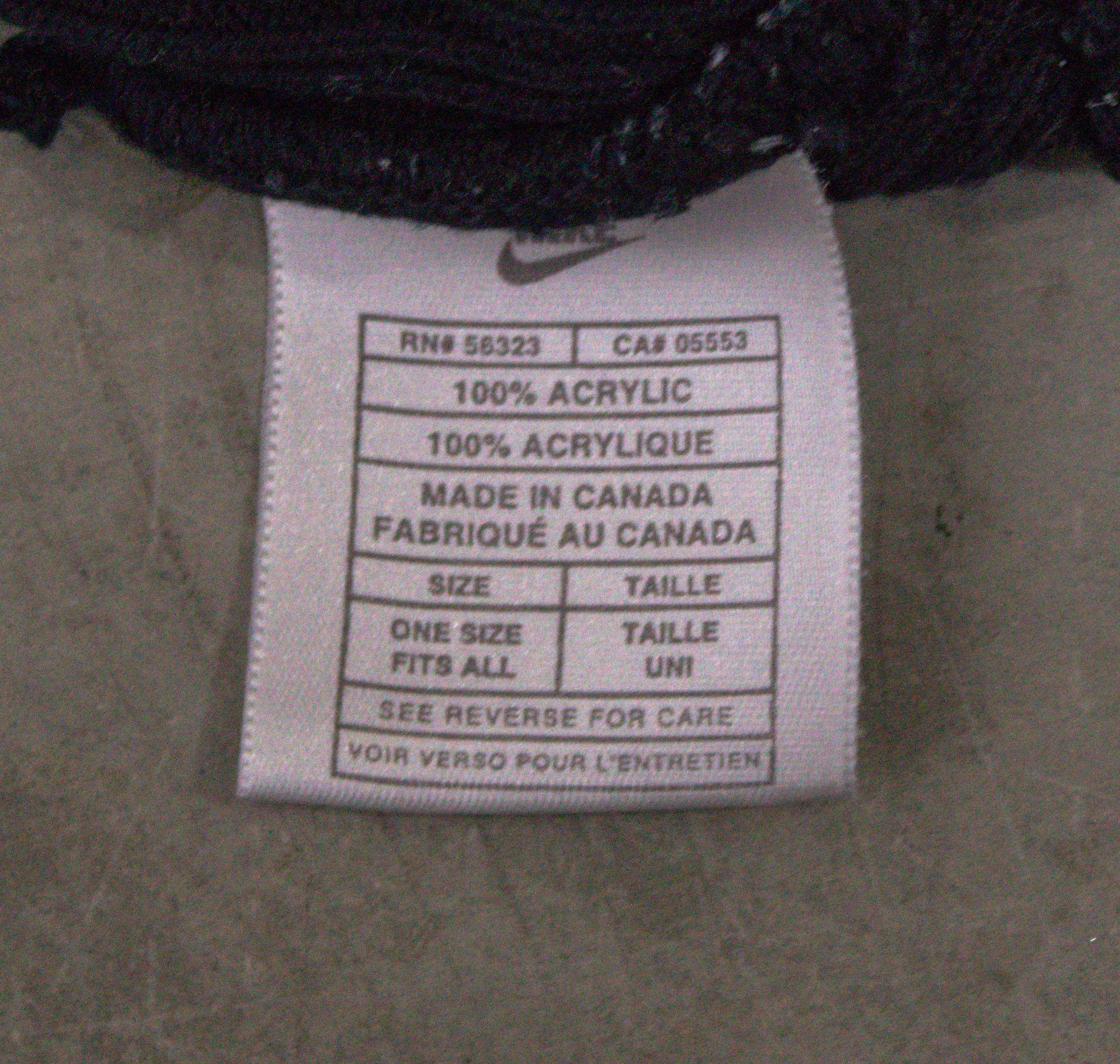 Nike × Vintage Y2K 2000s Nike Stroked Swoosh Navy Black Beanie Size ONE SIZE - 5 Thumbnail