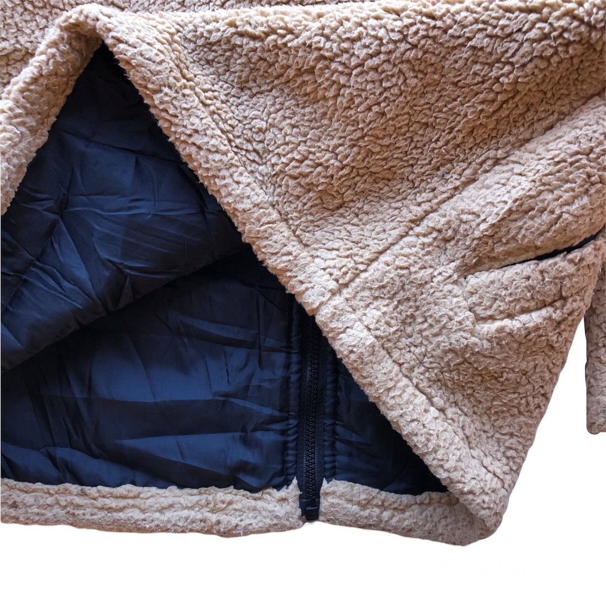Japanese Brand Vintage Y2K Sherpa Fleece Jacket Big logo Embroidered Size US XXS / EU 40 - 10 Thumbnail