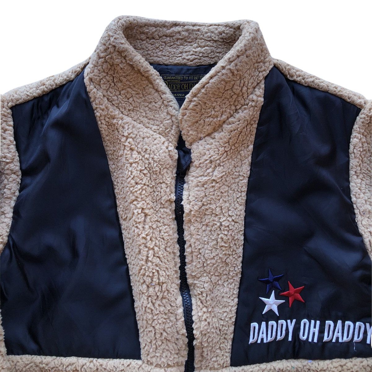 Japanese Brand Vintage Y2K Sherpa Fleece Jacket Big logo Embroidered Size US XXS / EU 40 - 2 Thumbnail