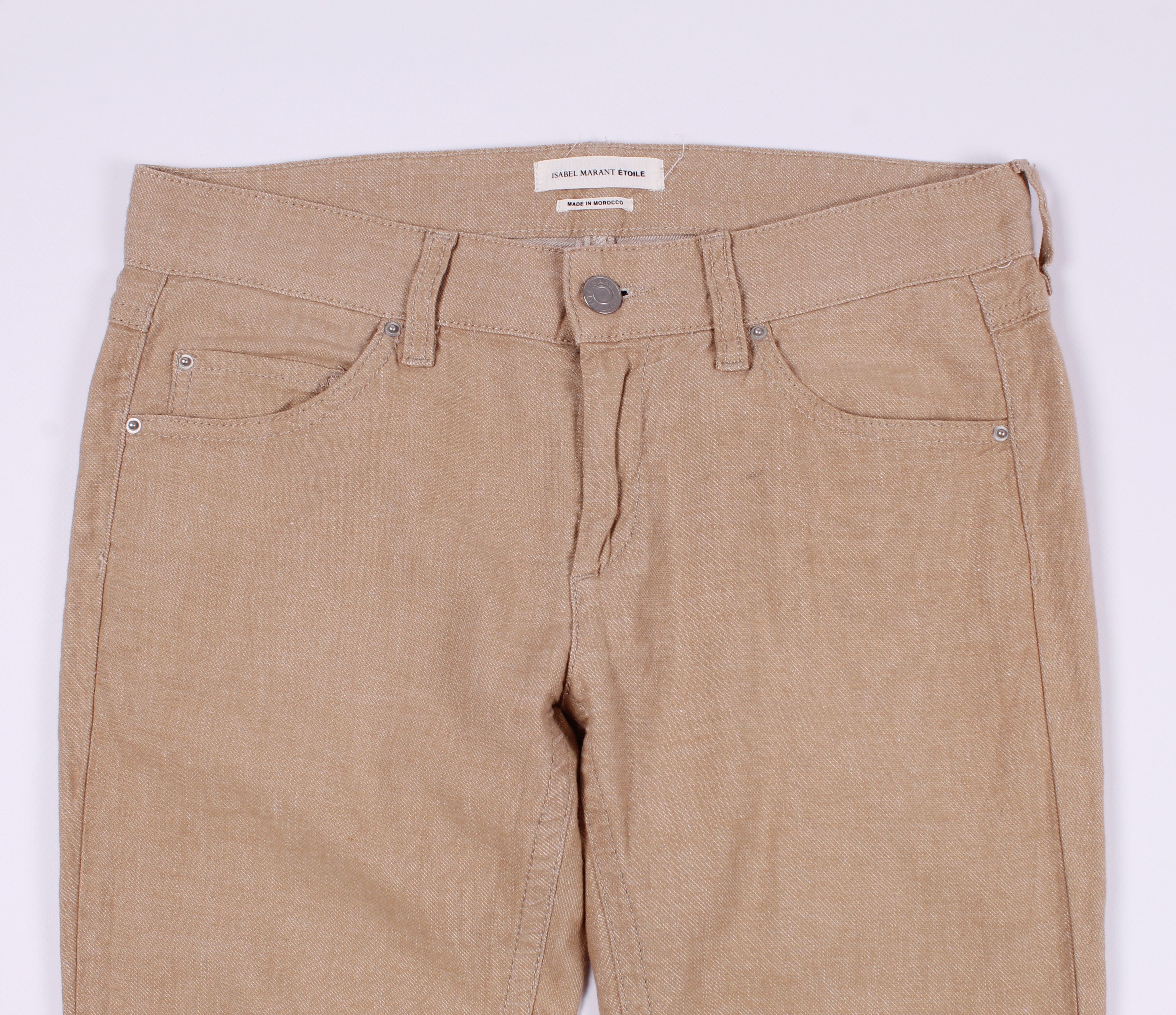 Isabel Marant Etoile Linen Skinny Pants Trousers