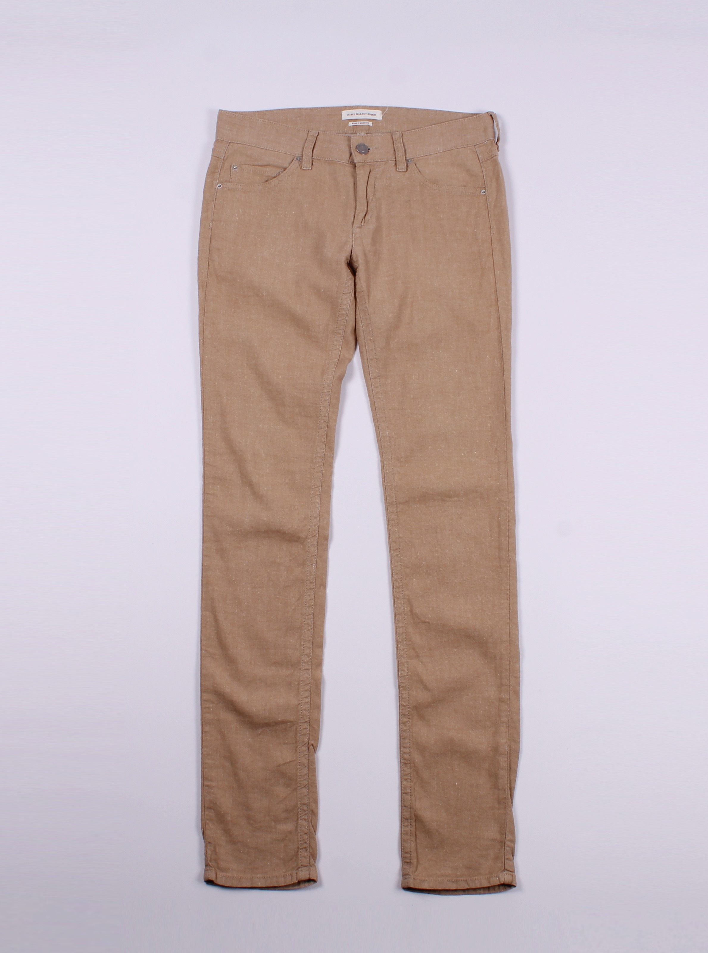 Isabel Marant Etoile Linen Skinny Pants Trousers