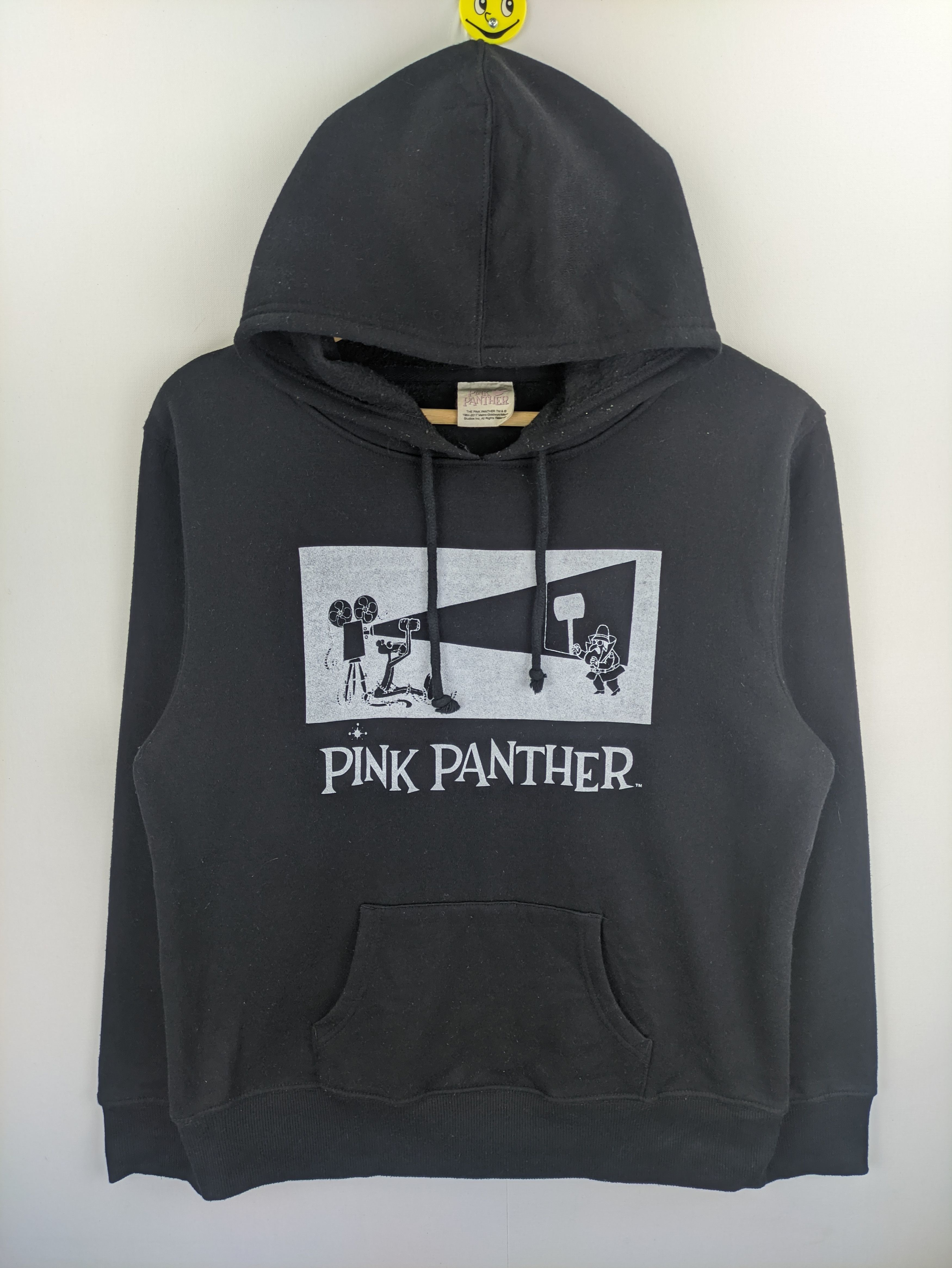 image of Cartoon Network x Disney Stealshoodie Pullover By Pink Panther in Black, Women's (Size Medium)