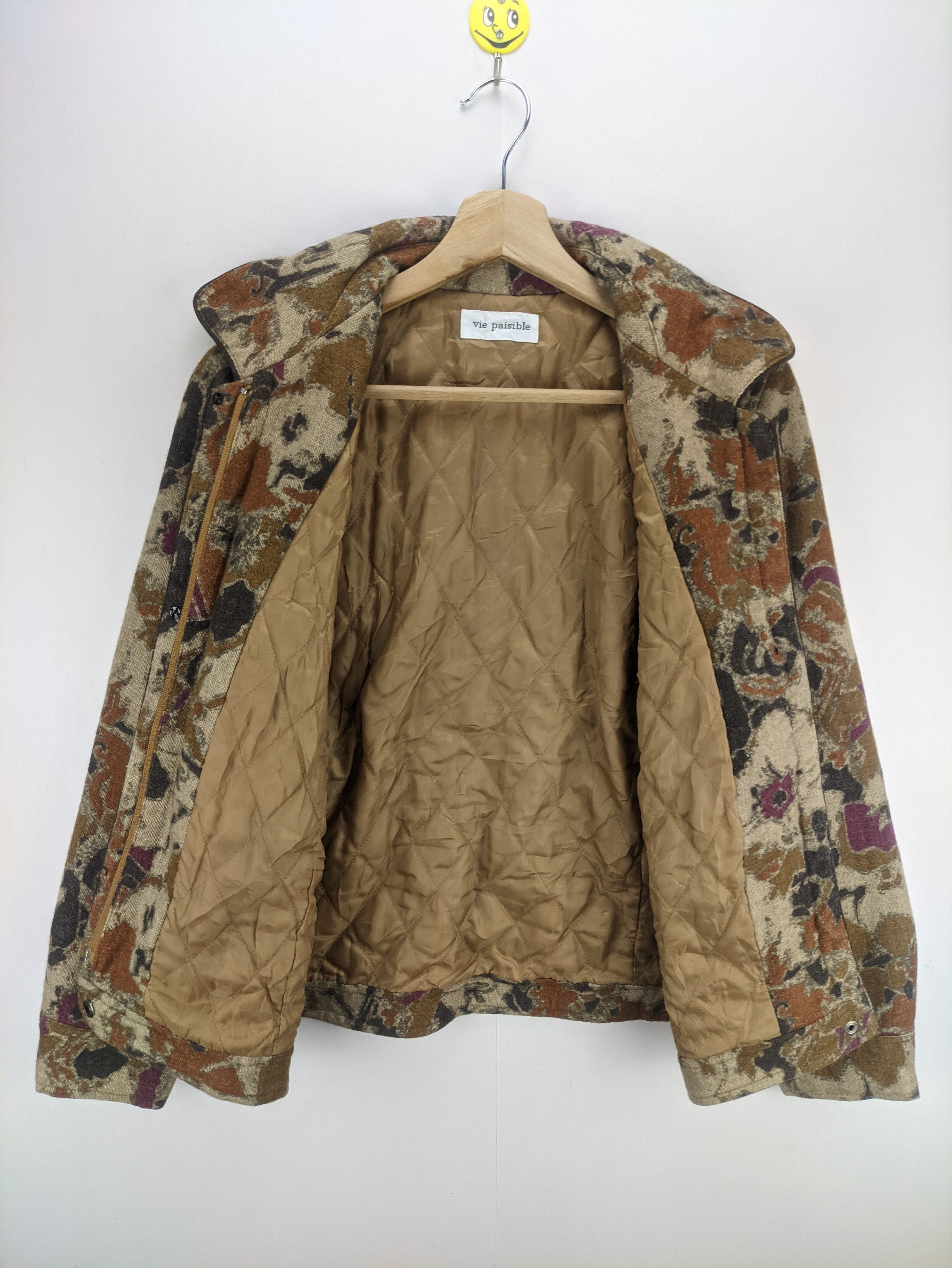 Japanese Brand Steals🔥Vintage Floral Cropped Zip Jacket by Vie Paisible Size M / US 6-8 / IT 42-44 - 5 Thumbnail