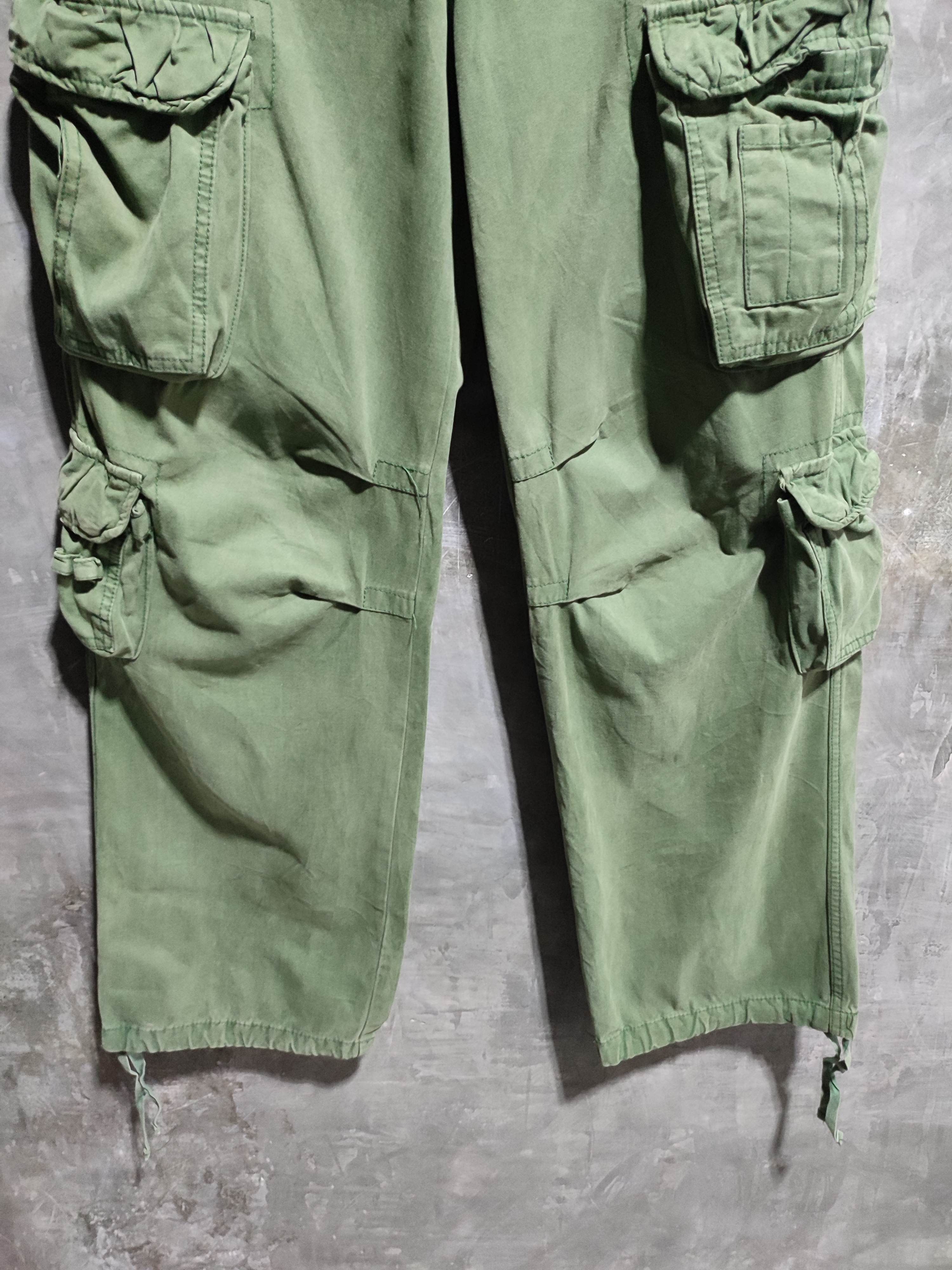 Japanese Brand 🔥ANB 3D Multipocket Cargo Olive military Pants Size US 32 / EU 48 - 6 Thumbnail