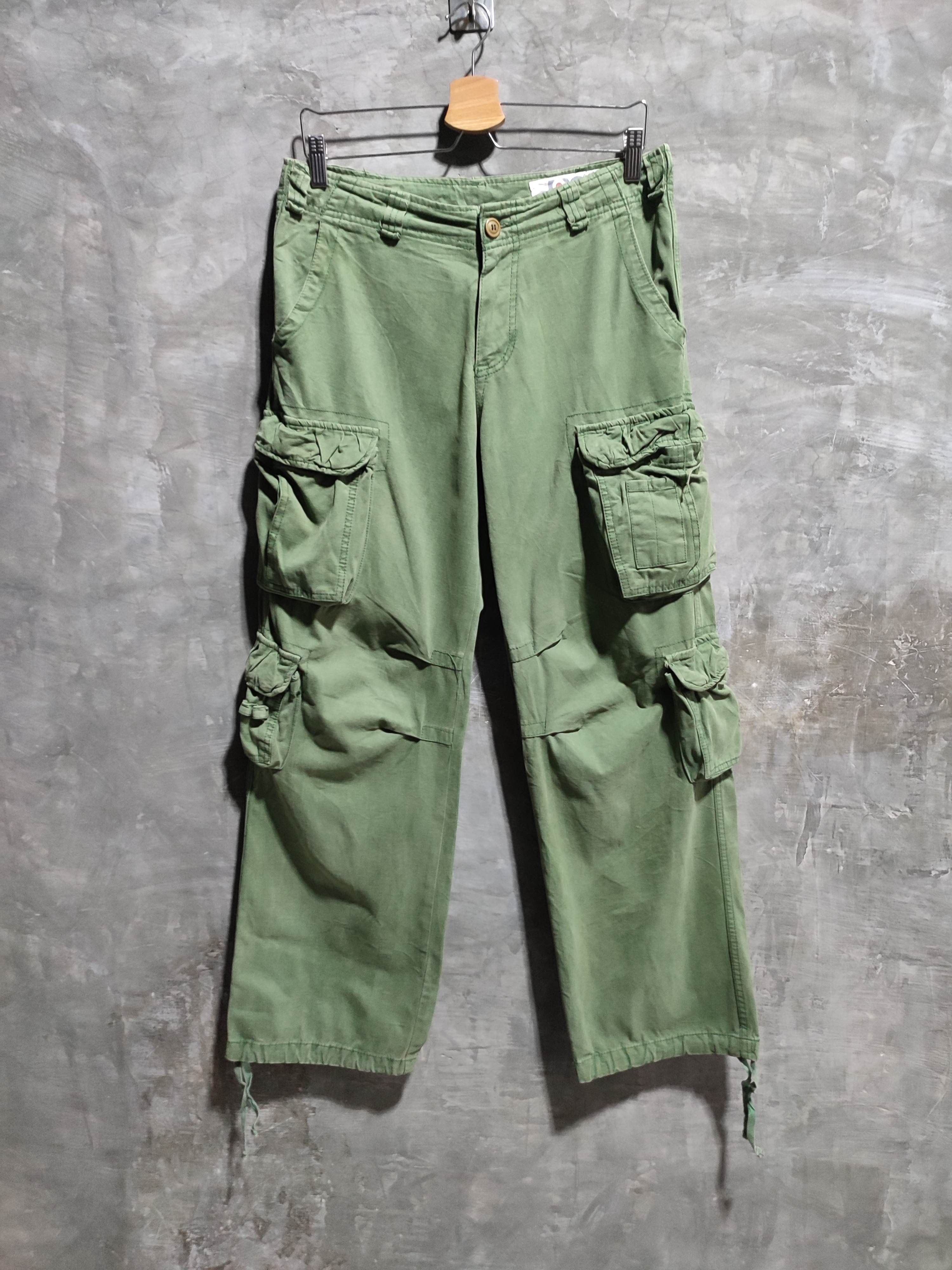 Japanese Brand 🔥ANB 3D Multipocket Cargo Olive military Pants Size US 32 / EU 48 - 4 Thumbnail