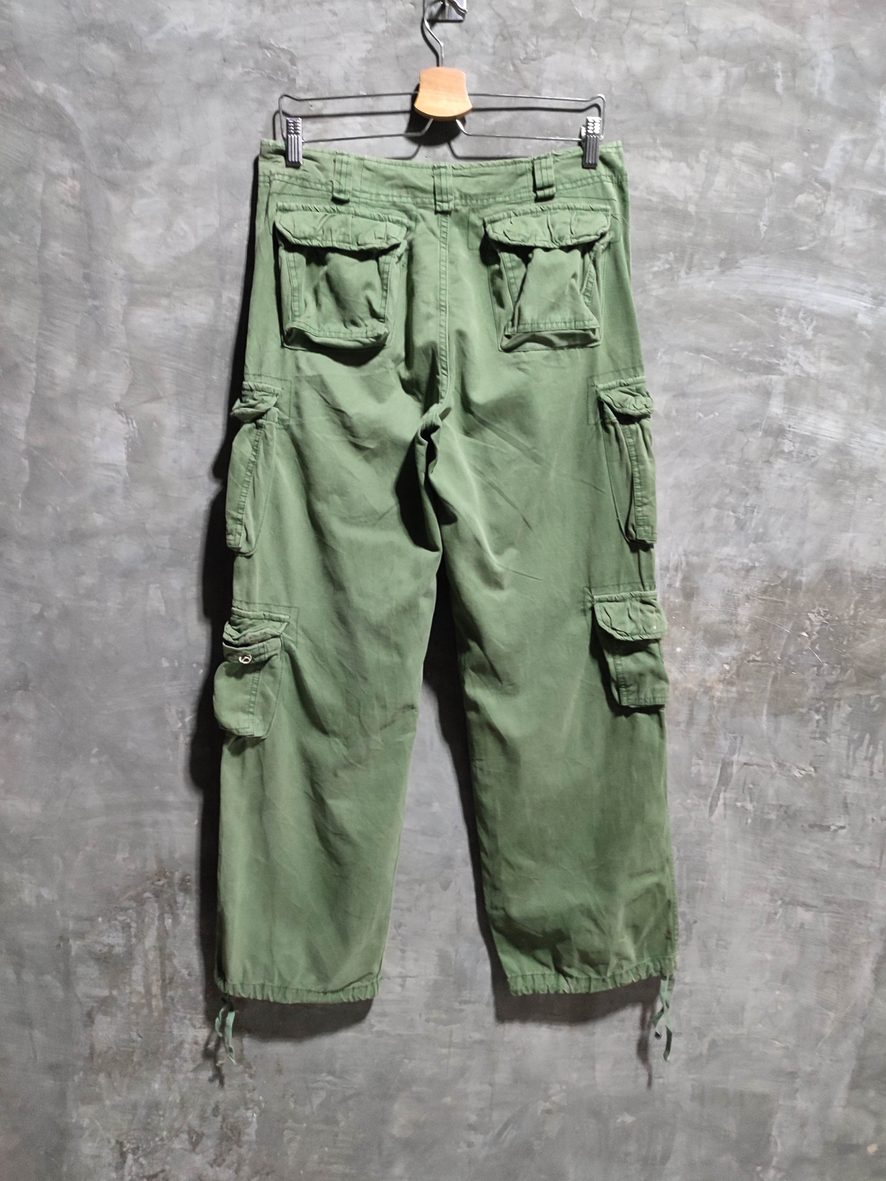 Japanese Brand 🔥ANB 3D Multipocket Cargo Olive military Pants Size US 32 / EU 48 - 7 Thumbnail