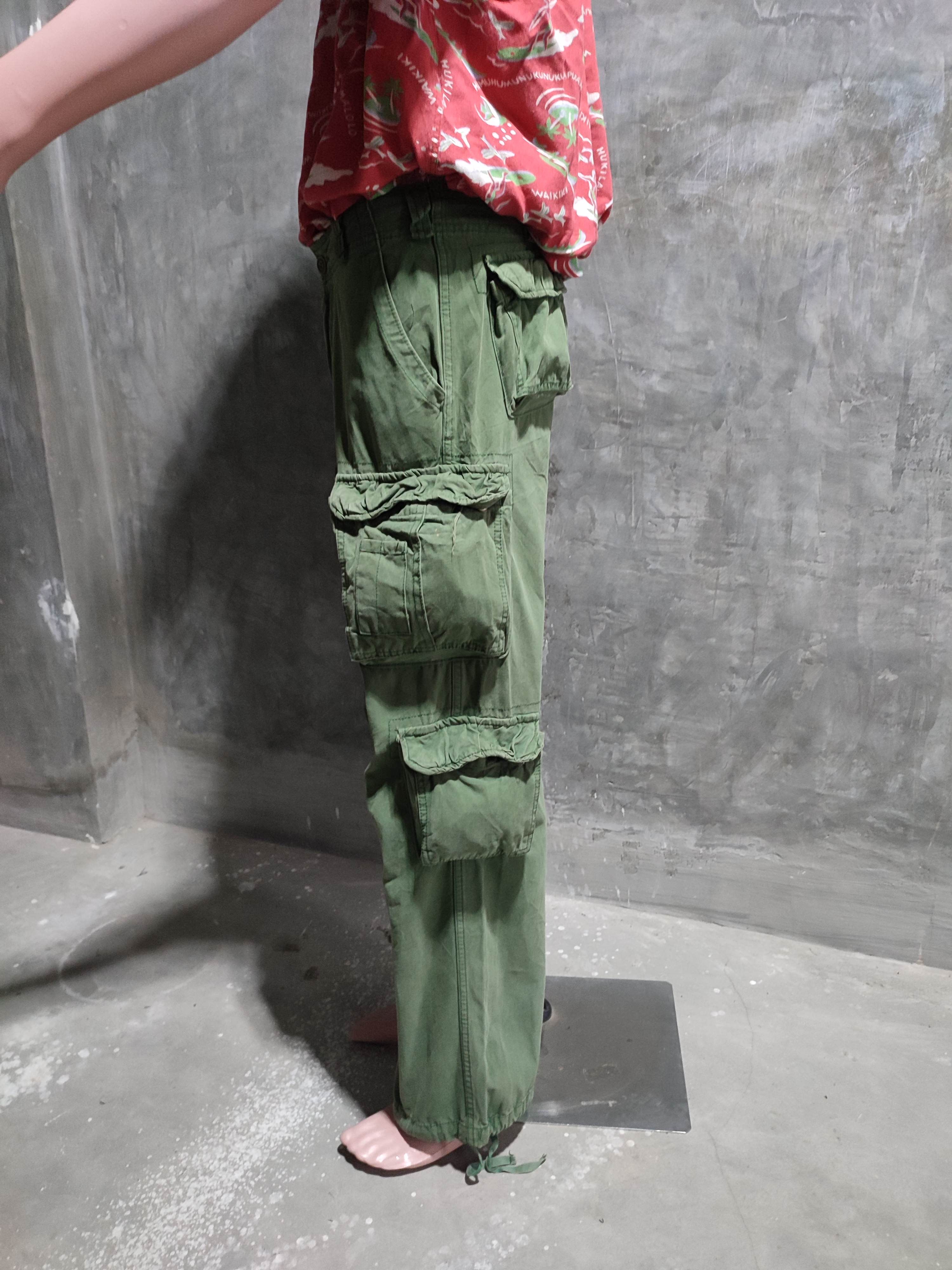 Japanese Brand 🔥ANB 3D Multipocket Cargo Olive military Pants Size US 32 / EU 48 - 2 Thumbnail