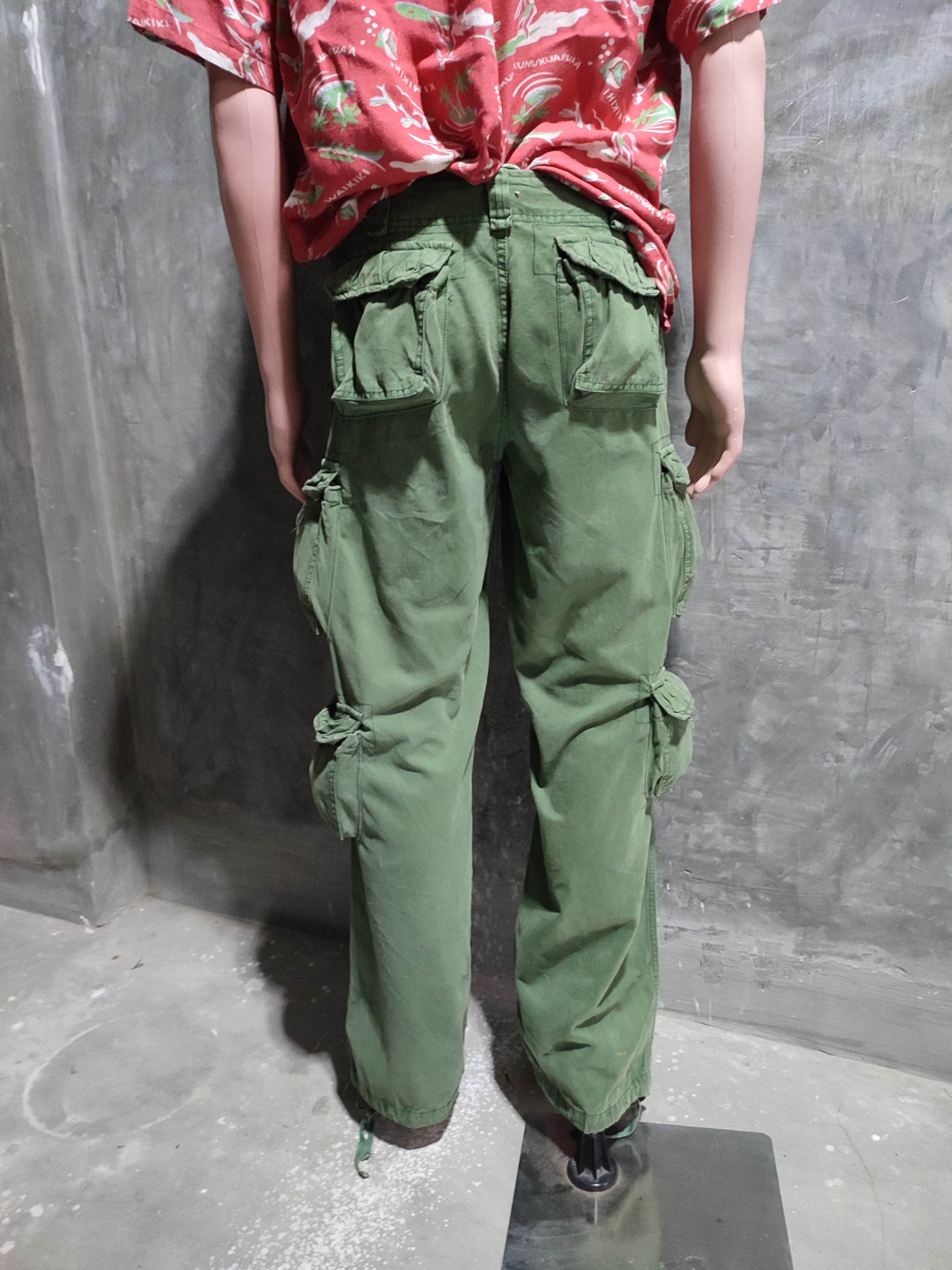 Japanese Brand 🔥ANB 3D Multipocket Cargo Olive military Pants Size US 32 / EU 48 - 3 Thumbnail