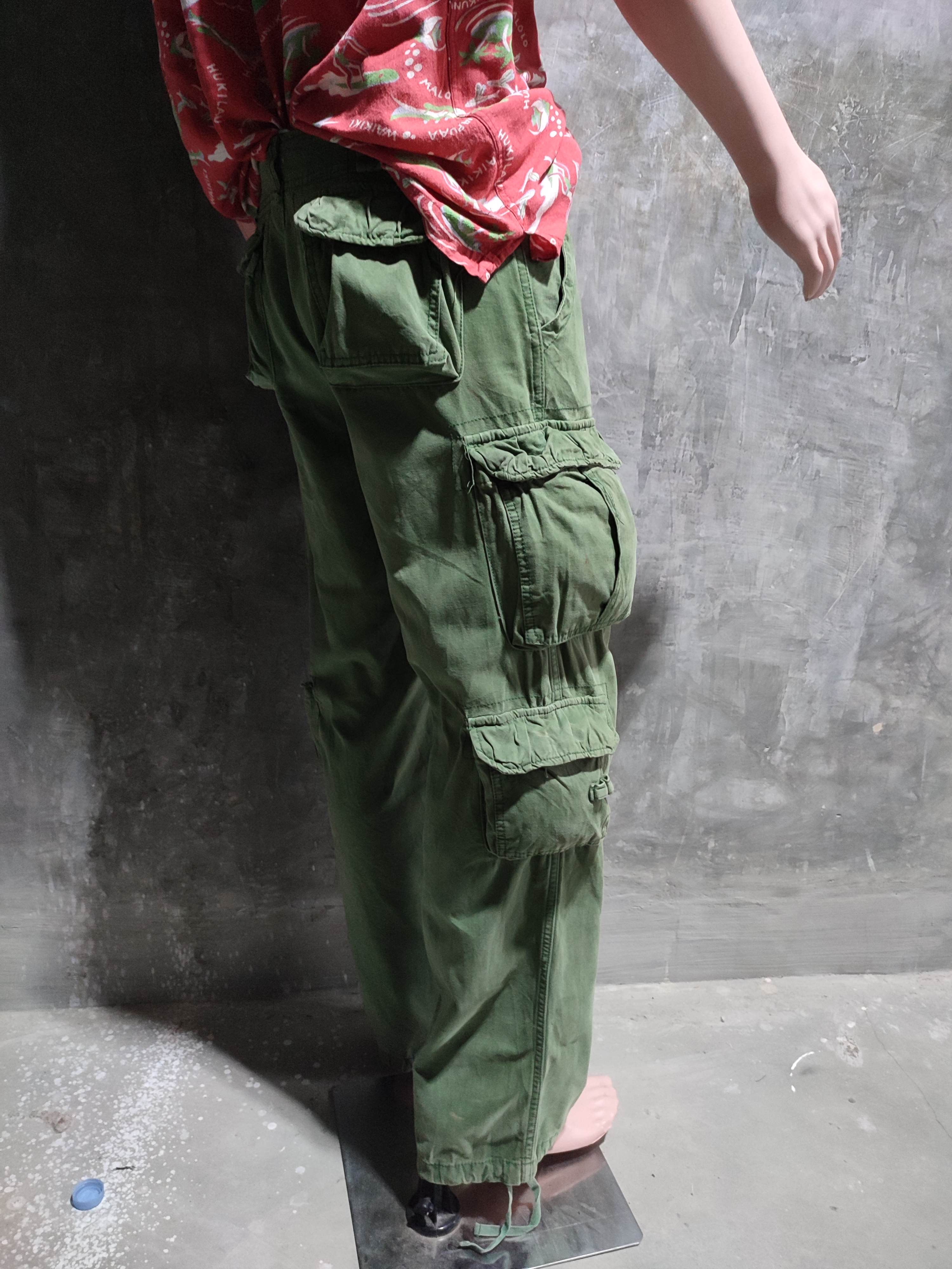 Japanese Brand 🔥ANB 3D Multipocket Cargo Olive military Pants Size US 32 / EU 48 - 13 Thumbnail