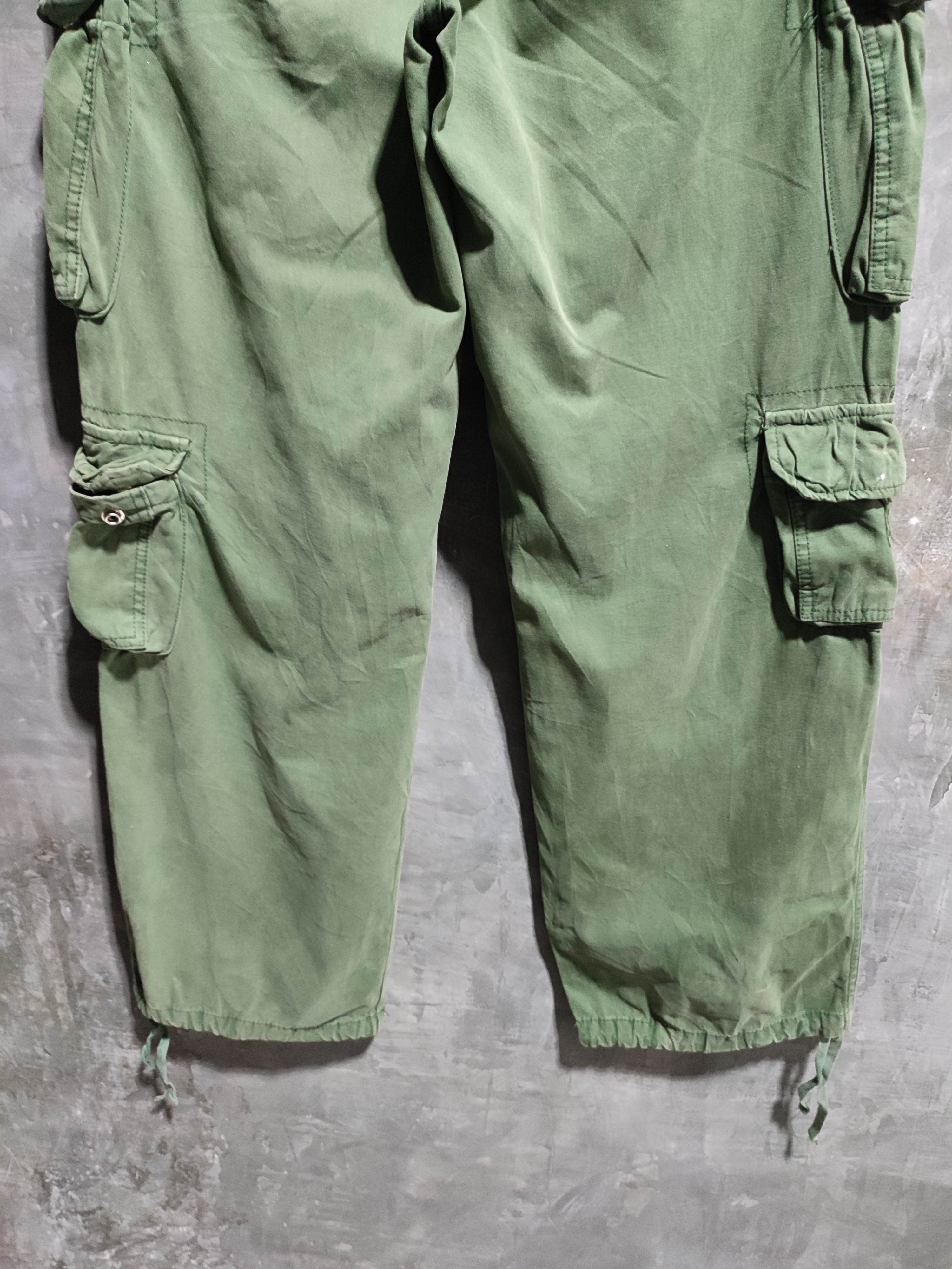 Japanese Brand 🔥ANB 3D Multipocket Cargo Olive military Pants Size US 32 / EU 48 - 9 Thumbnail