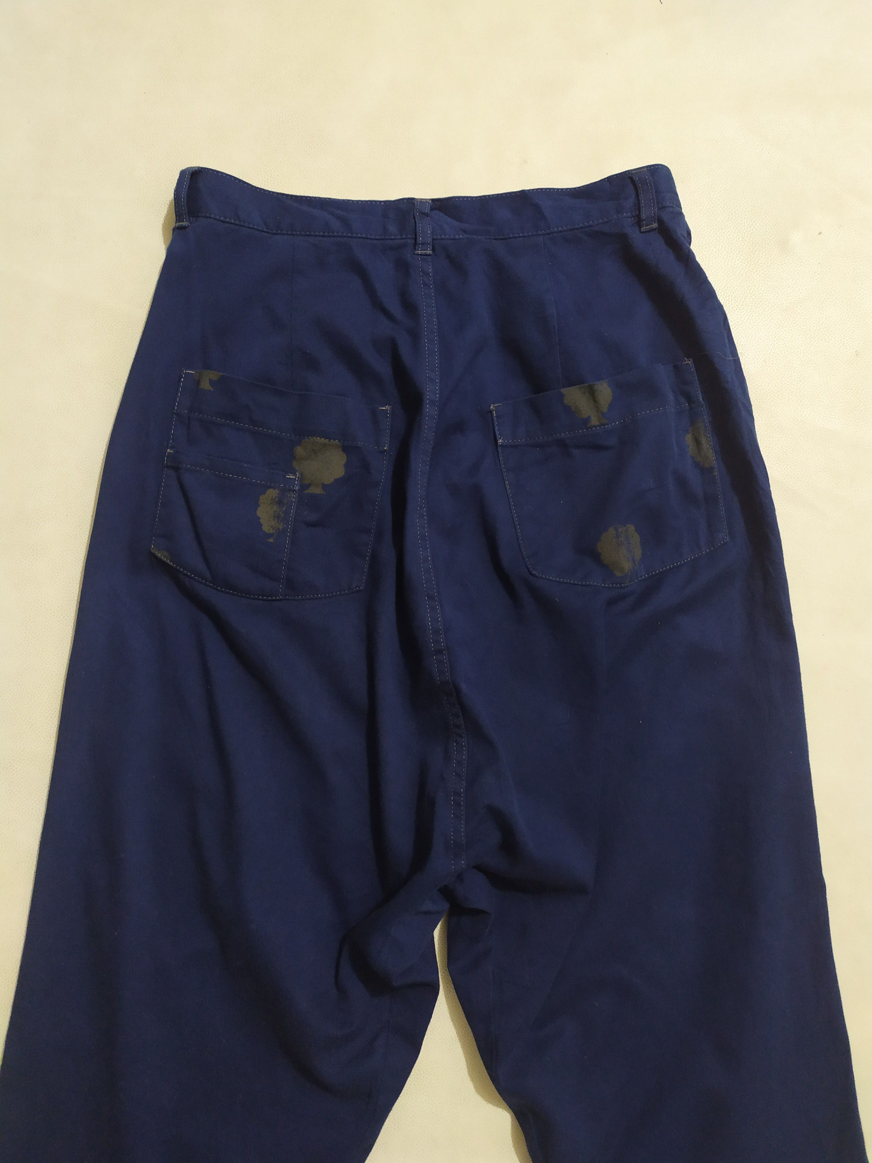 Issey Miyake × Japanese Brand 🔥NeNet Issey miyake Drop Crotch Art Tree Print Pants Size US 29 - 6 Thumbnail