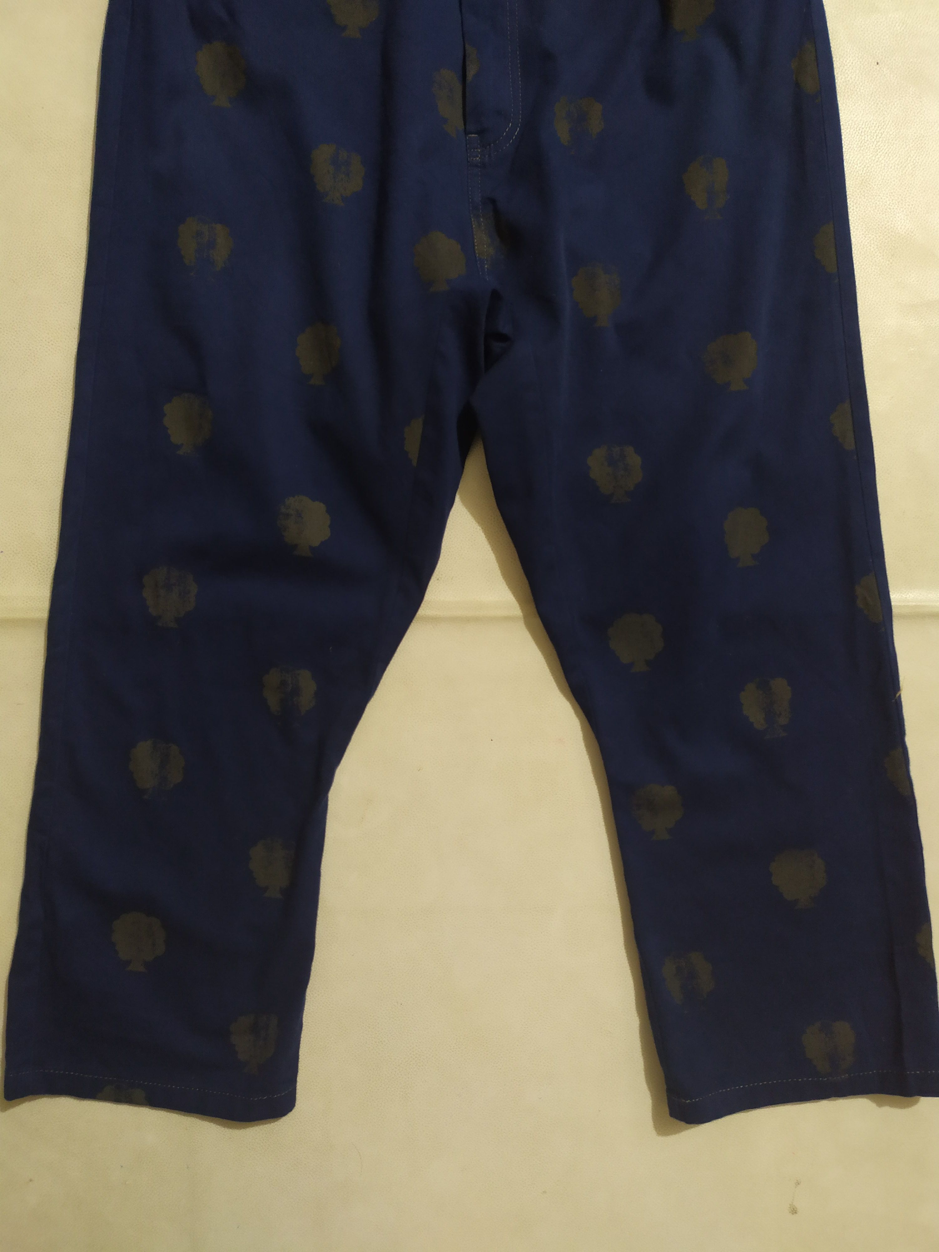 Issey Miyake × Japanese Brand 🔥NeNet Issey miyake Drop Crotch Art Tree Print Pants Size US 29 - 3 Thumbnail