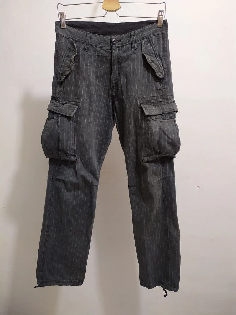 🔥United Arrows Cargo Pants Multipocket Stripe Nice Design