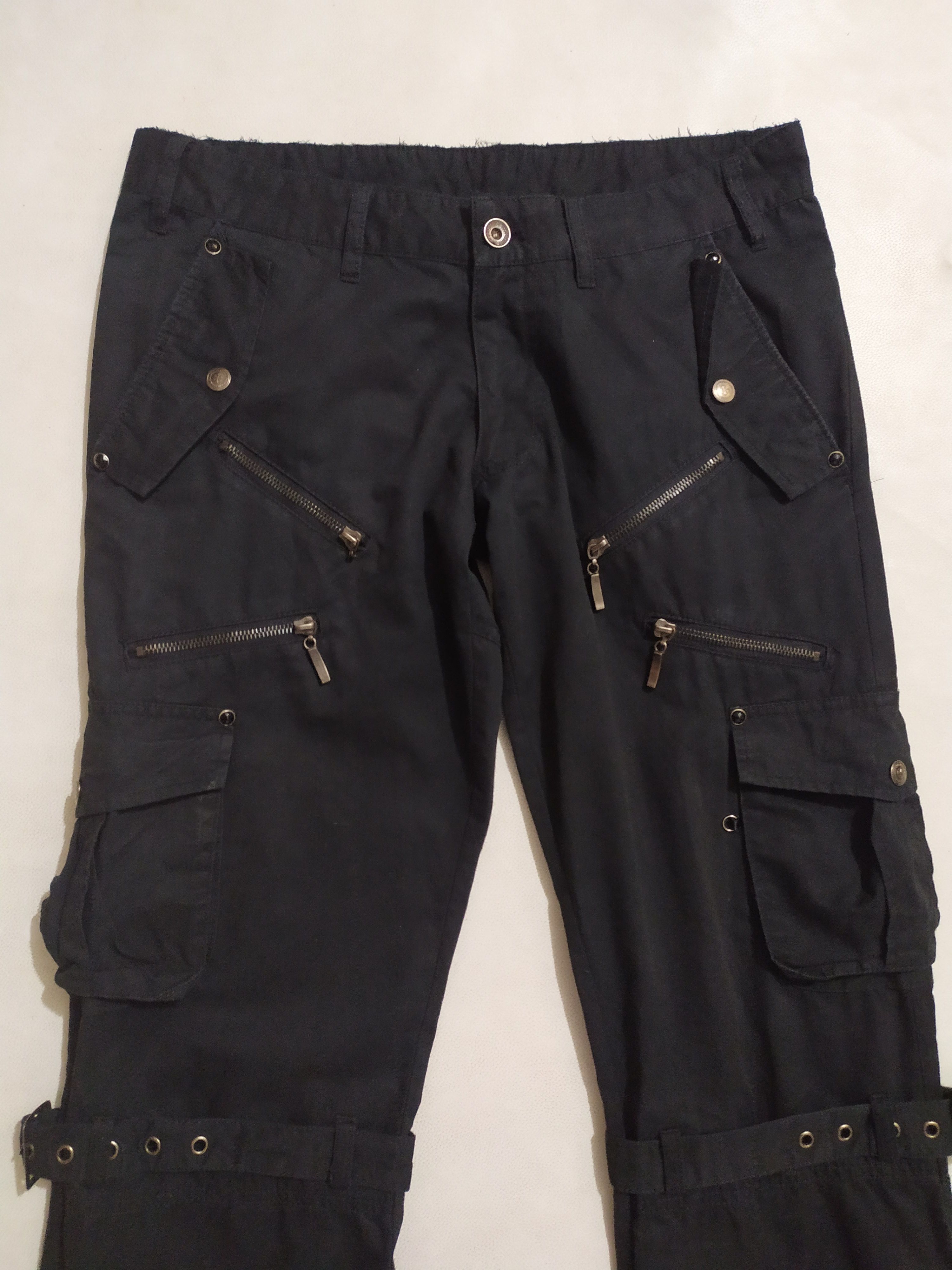 semanticdesign 🔥Semantic Design Bondage Cargo Multipocket Flared Pants Size US 30 / EU 46 - 7 Thumbnail