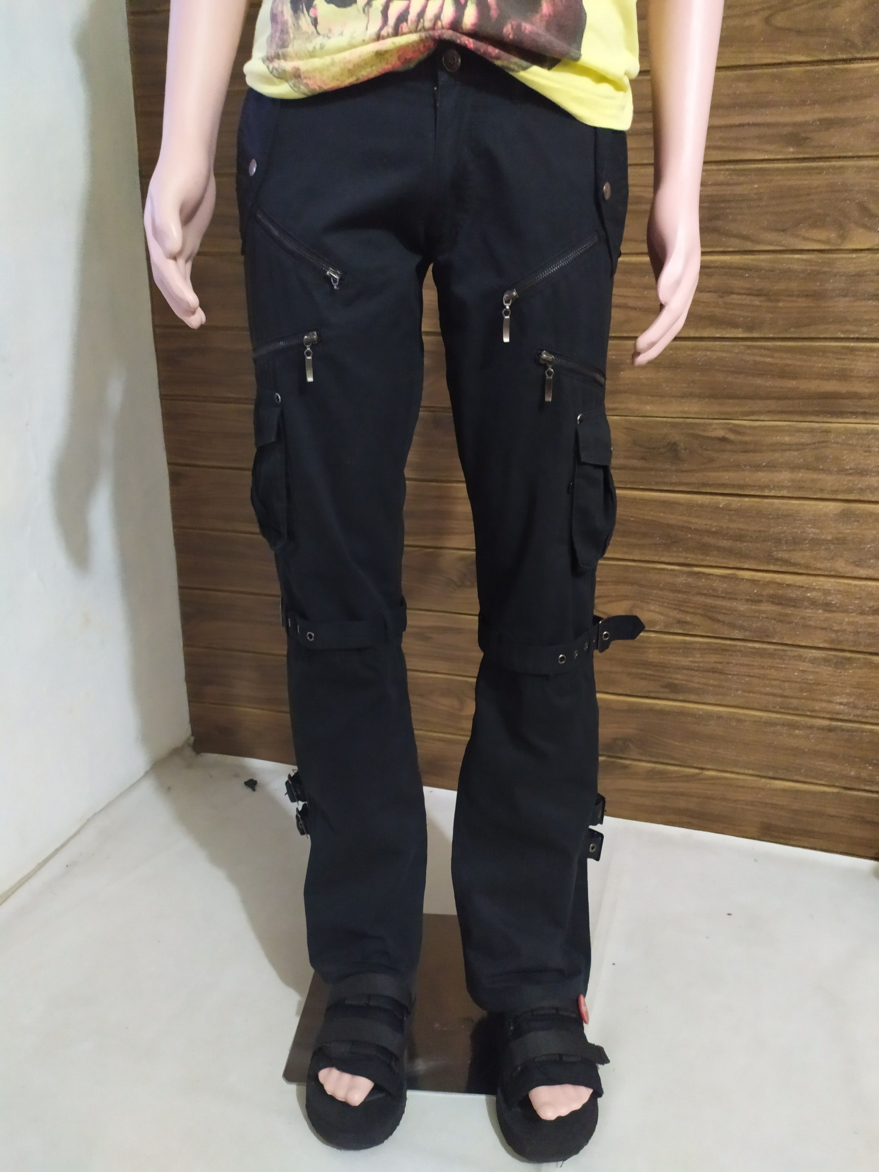semanticdesign 🔥Semantic Design Bondage Cargo Multipocket Flared Pants Size US 30 / EU 46 - 2 Thumbnail
