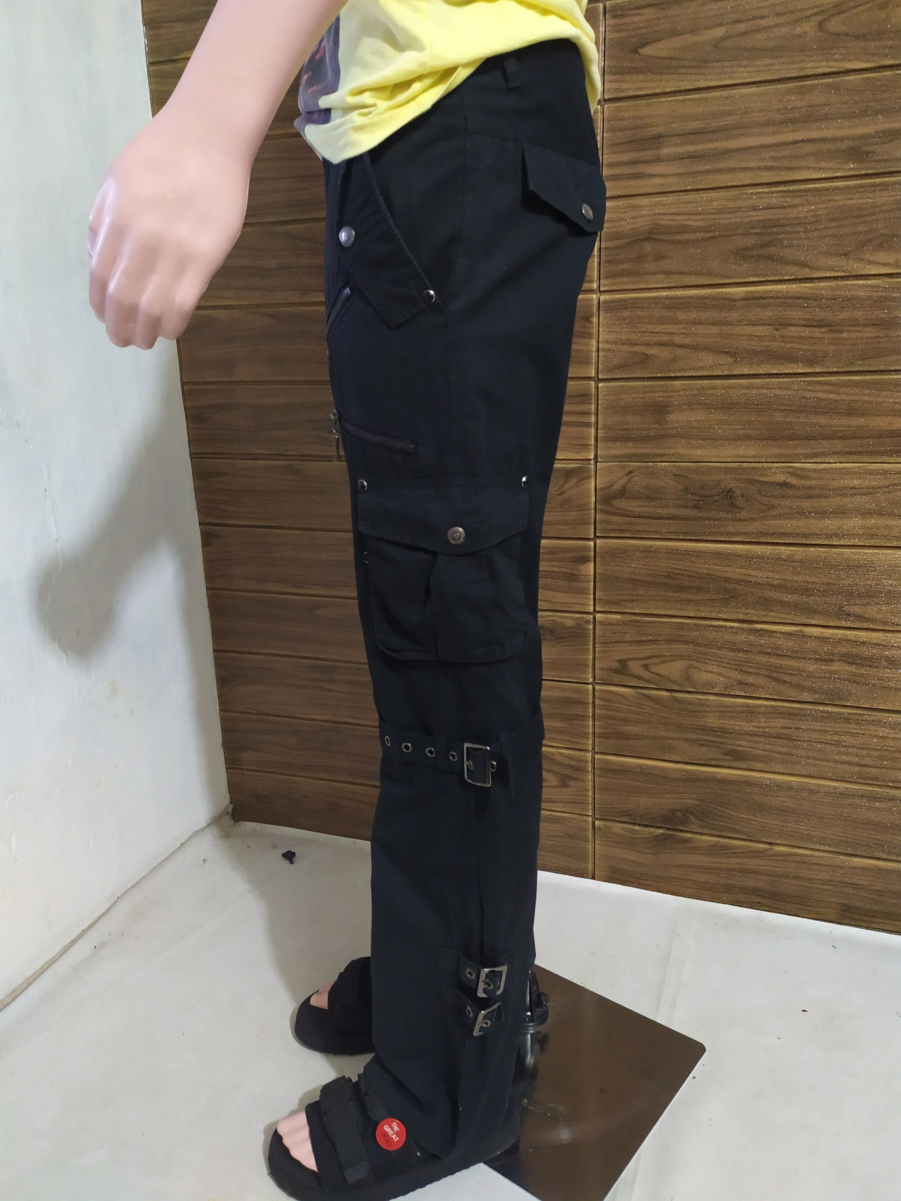 semanticdesign 🔥Semantic Design Bondage Cargo Multipocket Flared Pants Size US 30 / EU 46 - 3 Thumbnail