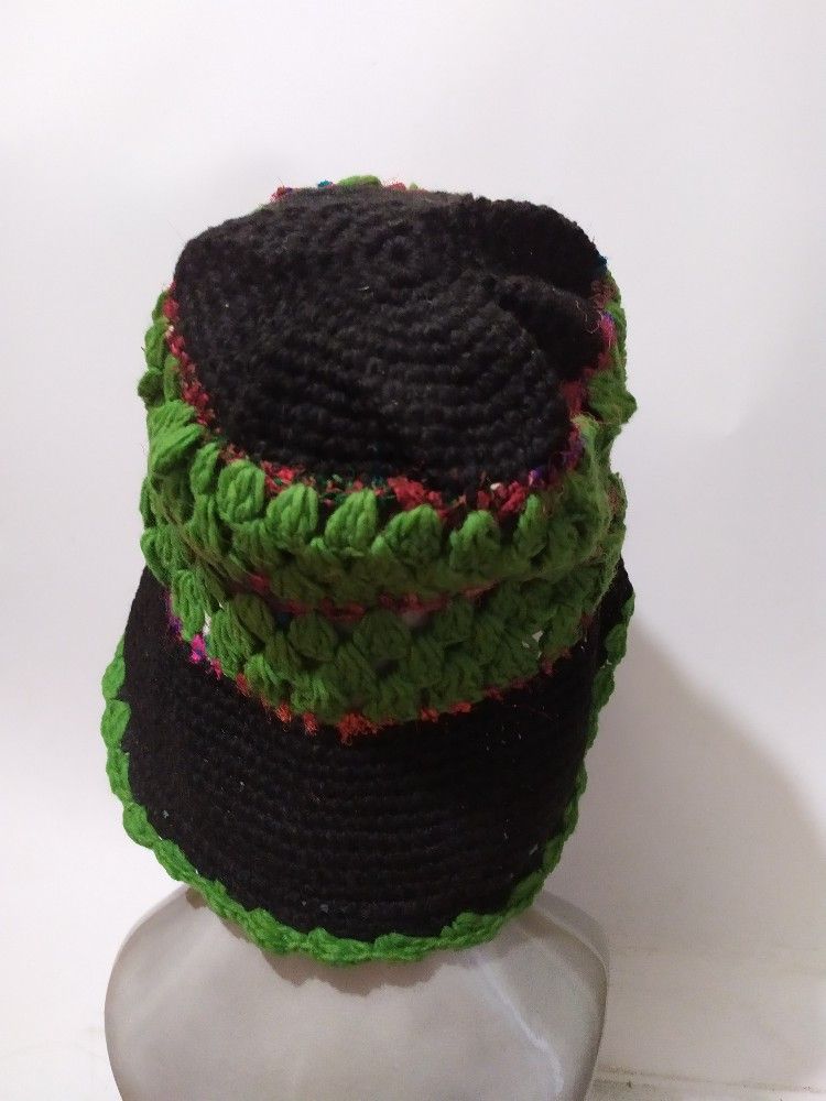 Other 🔥Unknown Black Green Bucket Hats Nice design Size ONE SIZE - 5 Thumbnail