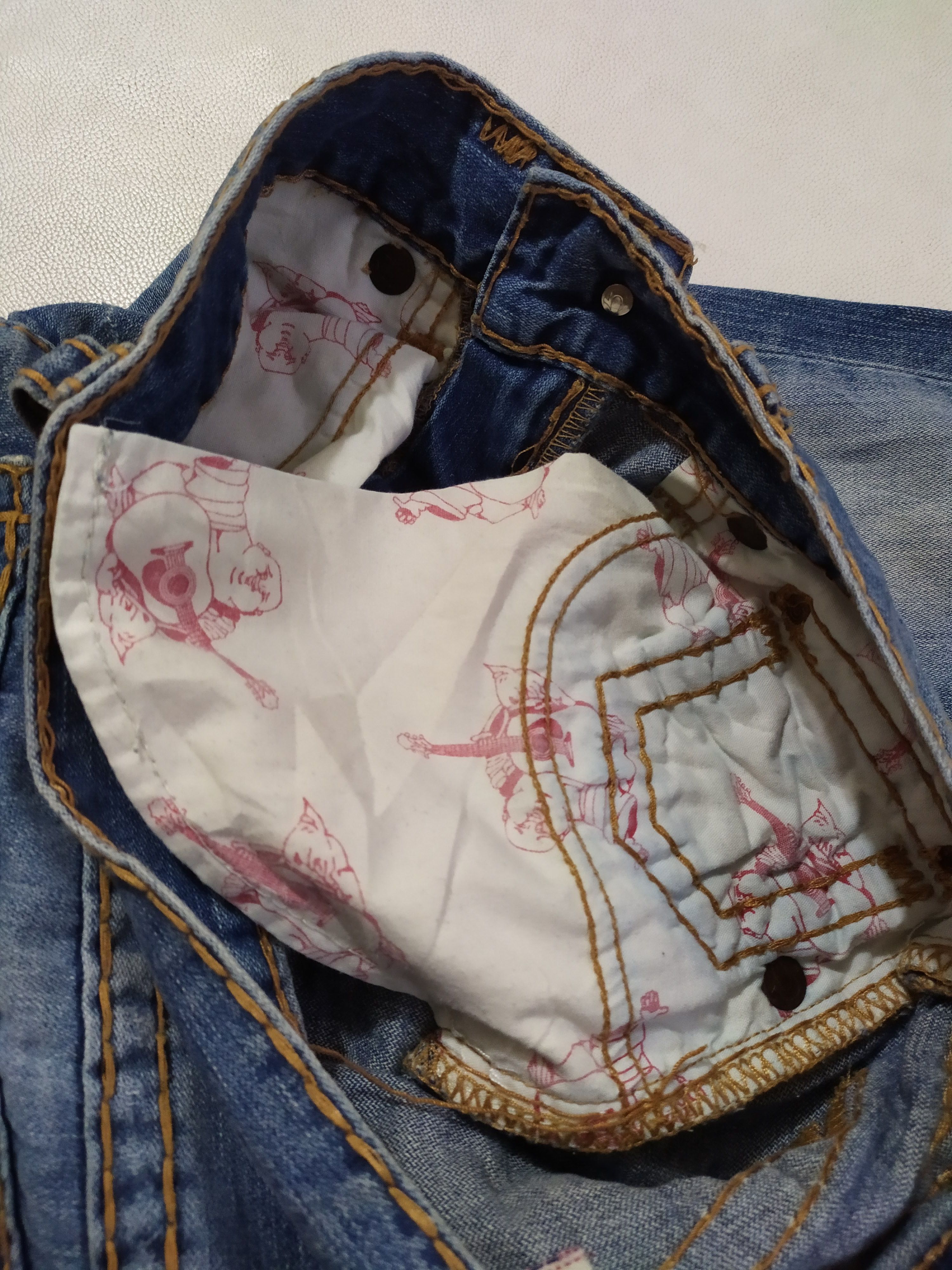 True Religion True Religion Distressed Denim Contrast Stitches Jeans Size US 32 / EU 48 - 17 Thumbnail