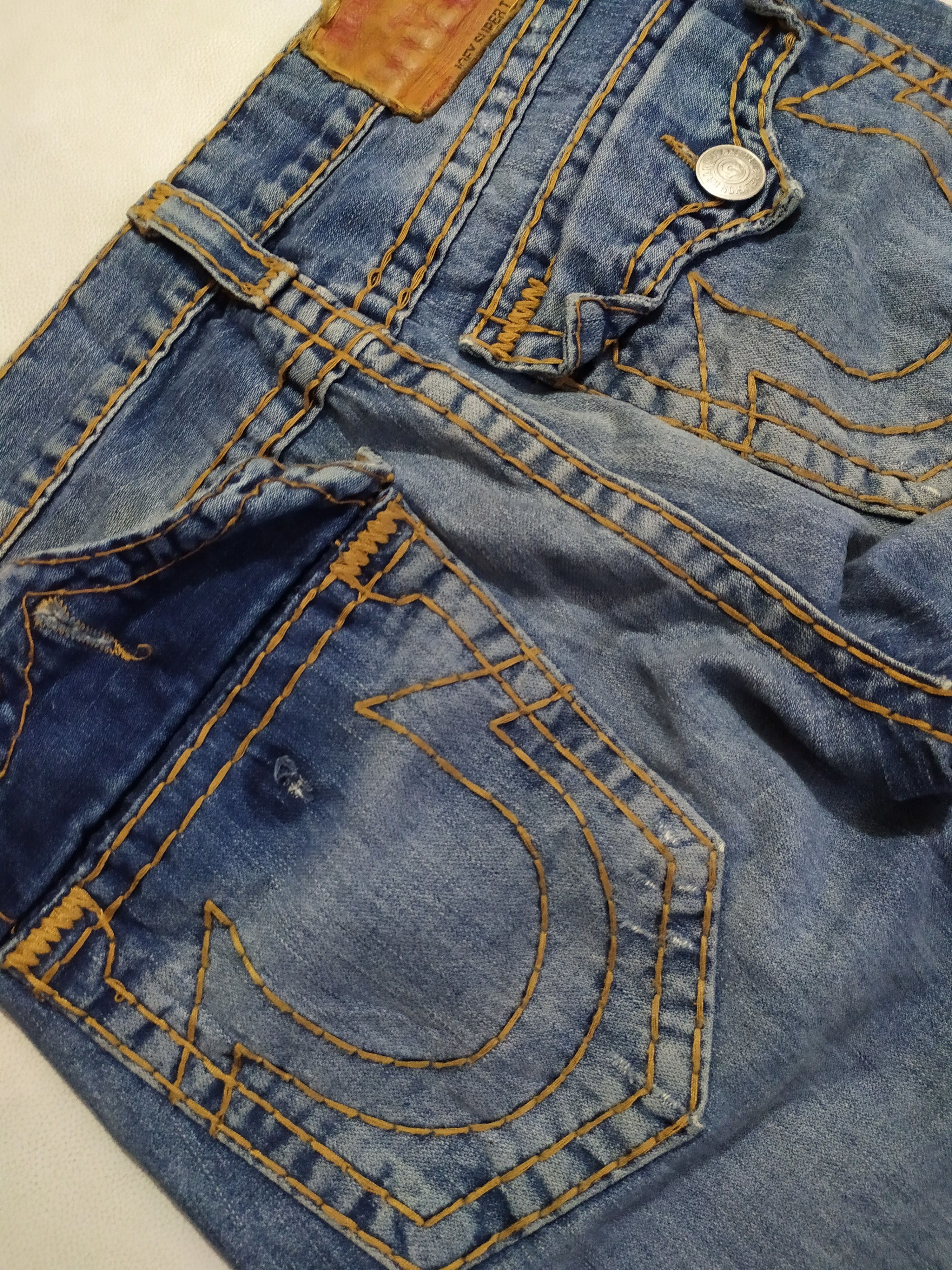 True Religion True Religion Distressed Denim Contrast Stitches Jeans Size US 32 / EU 48 - 8 Thumbnail