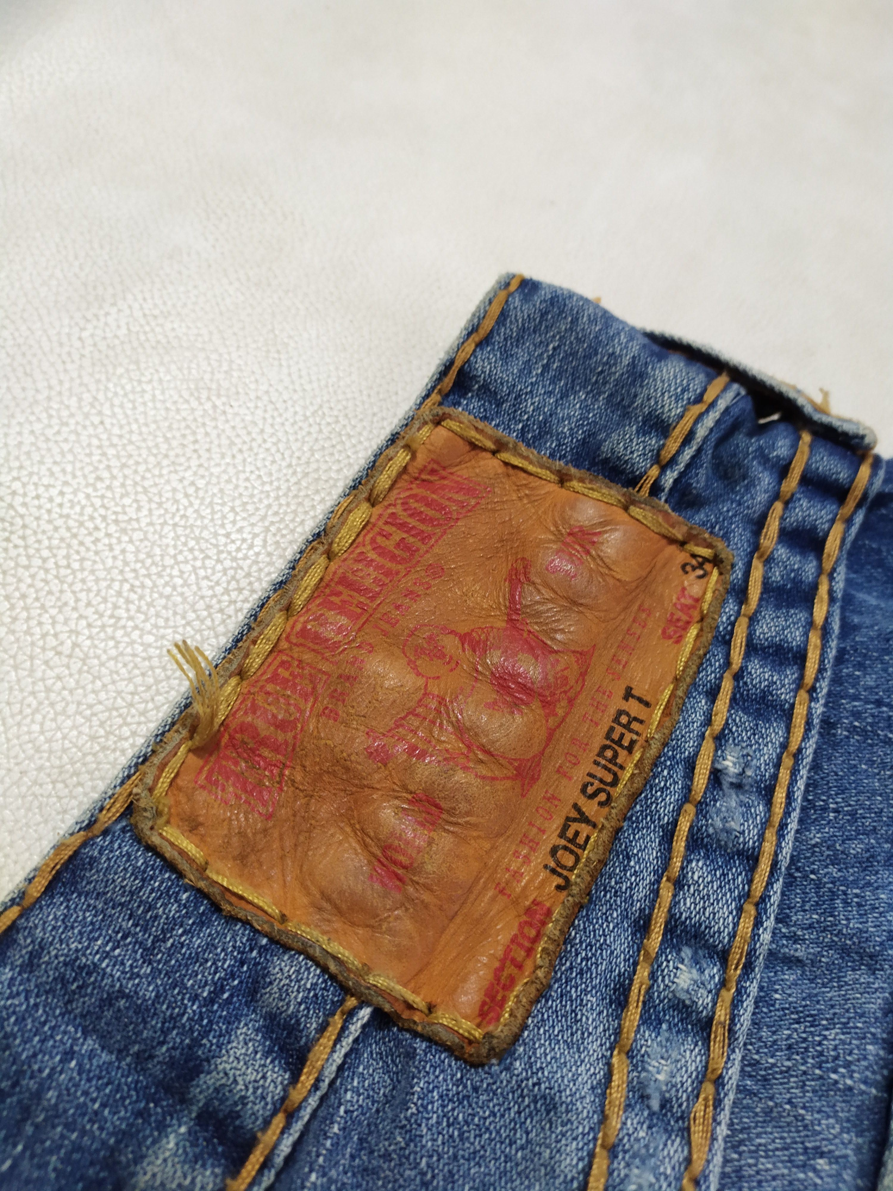 True Religion True Religion Distressed Denim Contrast Stitches Jeans Size US 32 / EU 48 - 9 Thumbnail