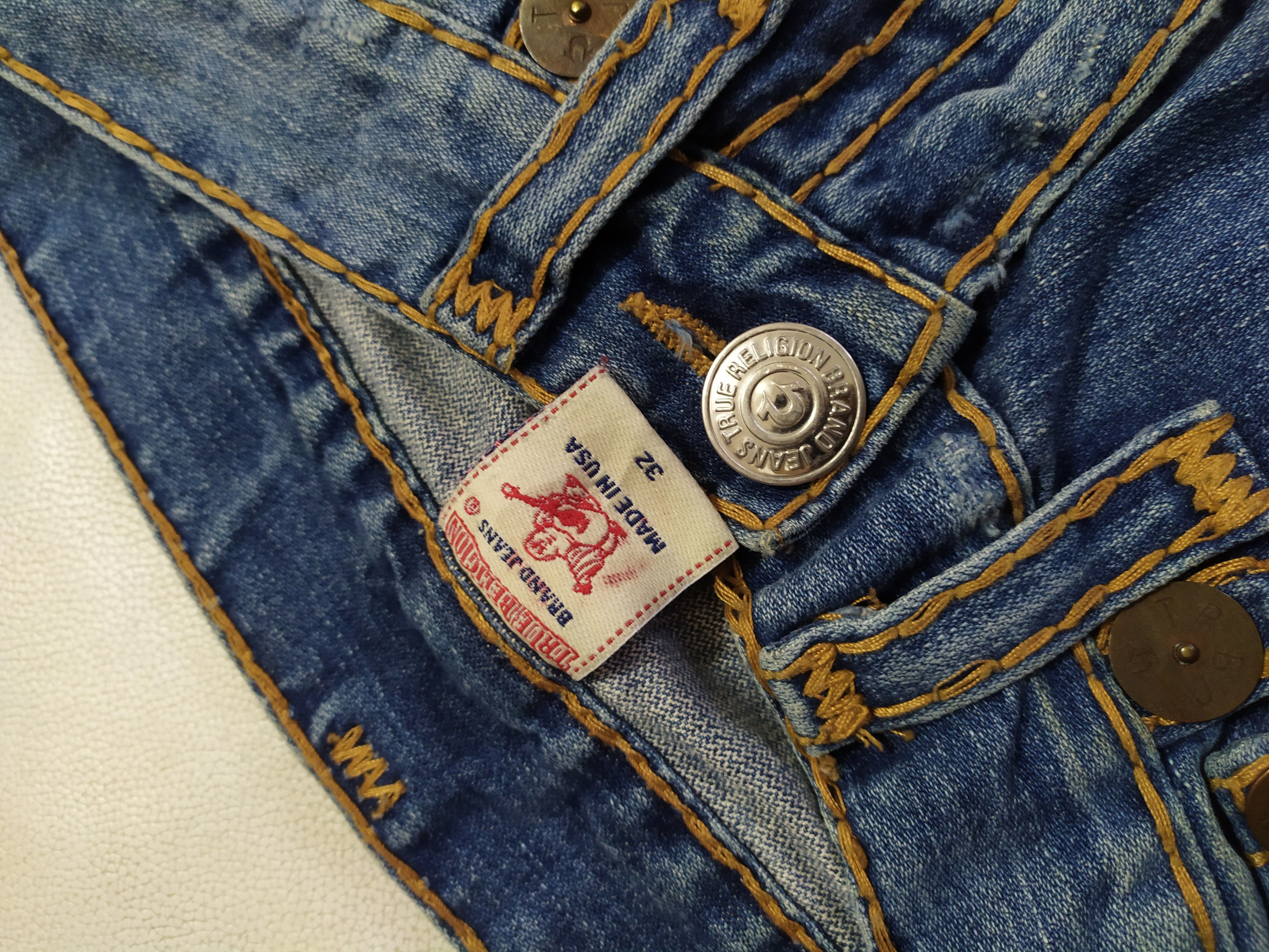 True Religion True Religion Distressed Denim Contrast Stitches Jeans Size US 32 / EU 48 - 14 Thumbnail