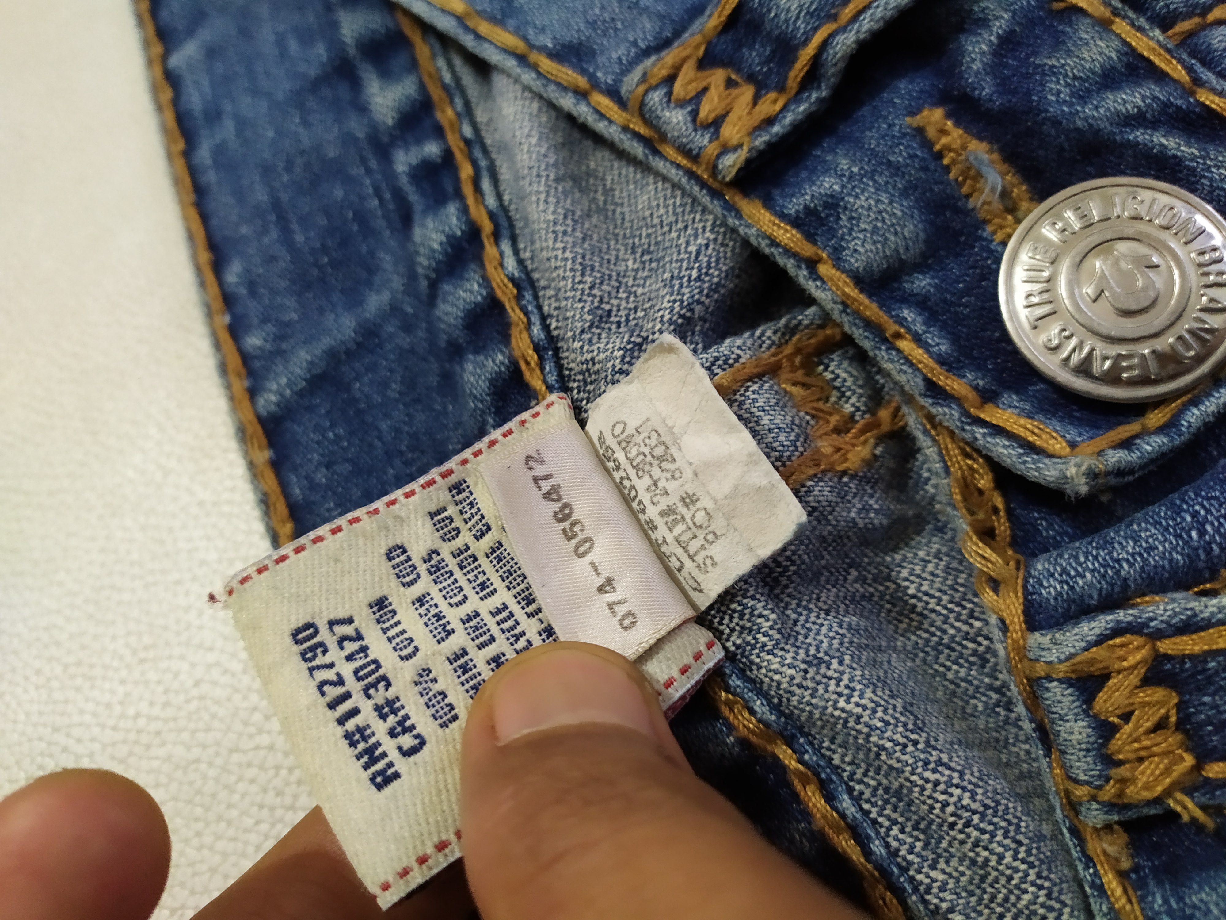 True Religion True Religion Distressed Denim Contrast Stitches Jeans Size US 32 / EU 48 - 16 Thumbnail