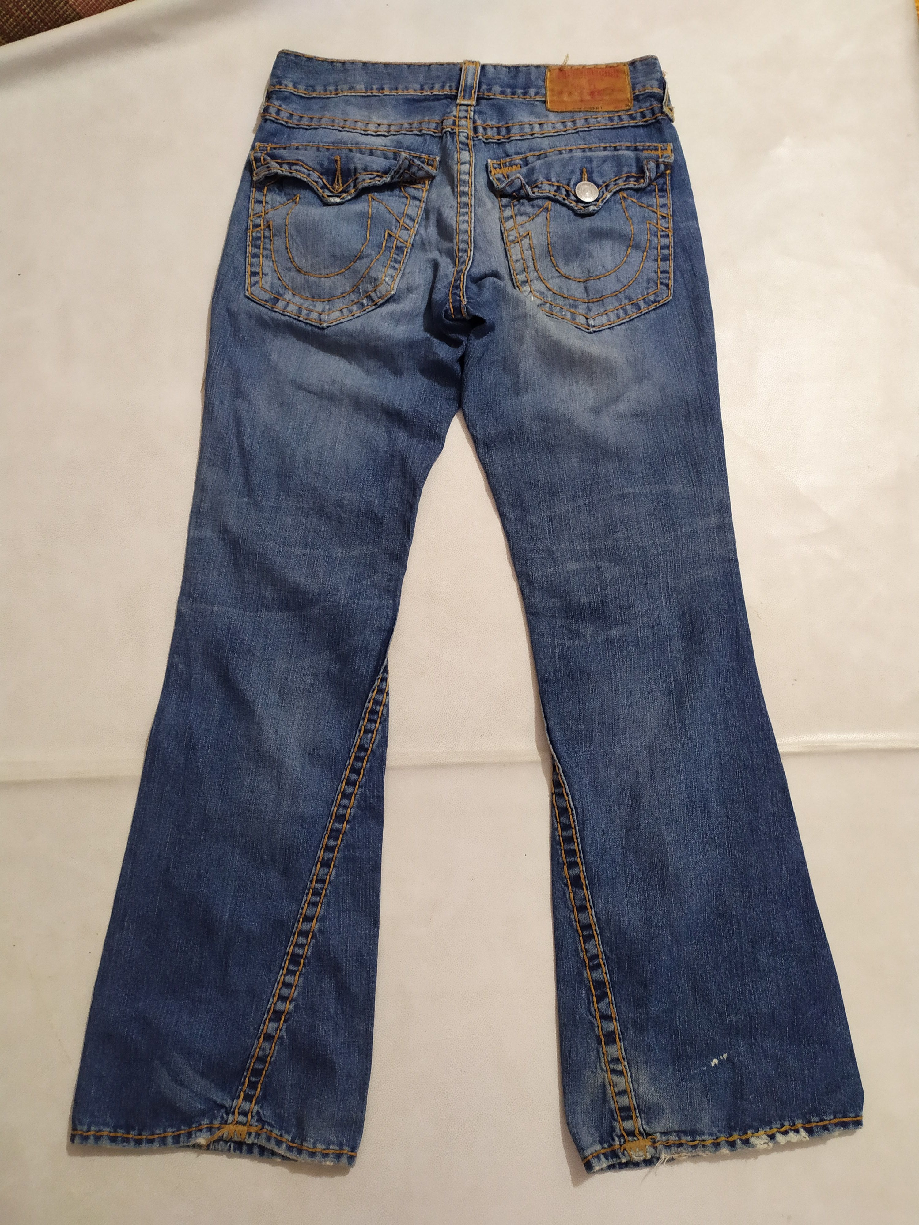 True Religion True Religion Distressed Denim Contrast Stitches Jeans Size US 32 / EU 48 - 4 Thumbnail
