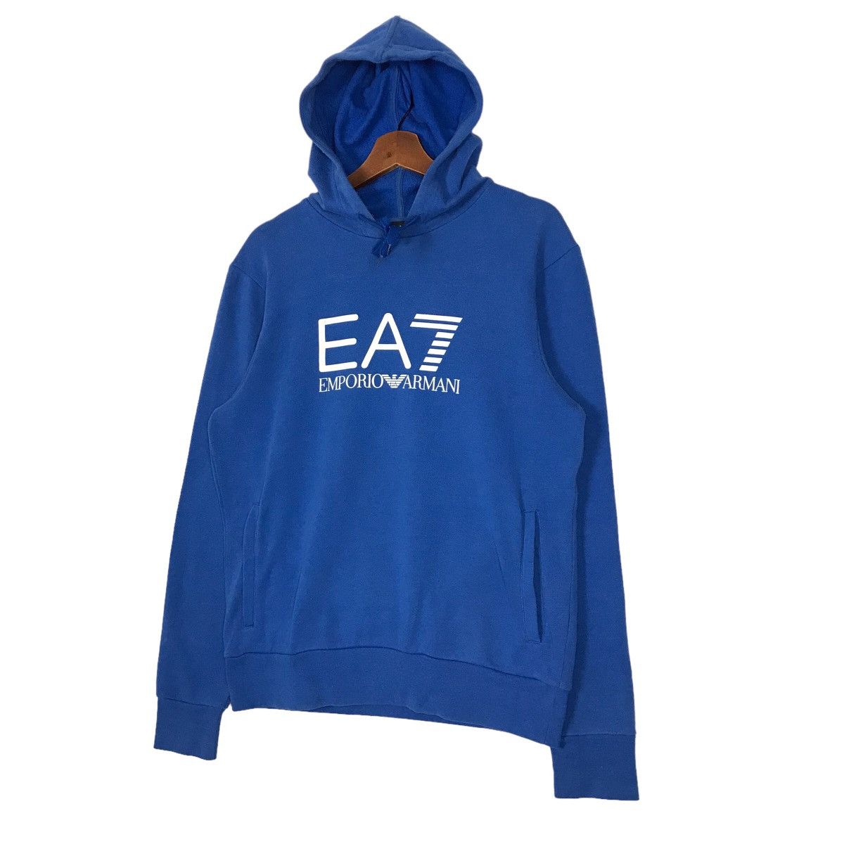 Emporio Armani × Vintage Vintage EA7 Emporio Armani Hoodie Big Logo Size US S / EU 44-46 / 1 - 3 Thumbnail
