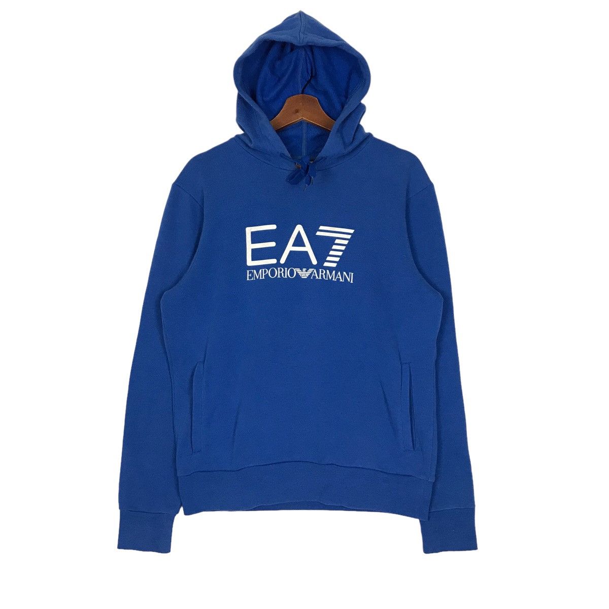 Emporio Armani × Vintage Vintage EA7 Emporio Armani Hoodie Big Logo Size US S / EU 44-46 / 1 - 1 Thumbnail