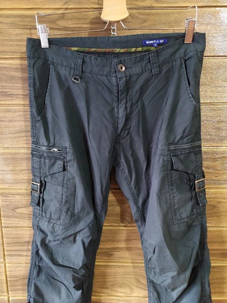 Japanese Brand 🔥Semantic Design Cargo Tactical MultiPockets Parachute Pant Size US 32 / EU 48 - 2 Thumbnail