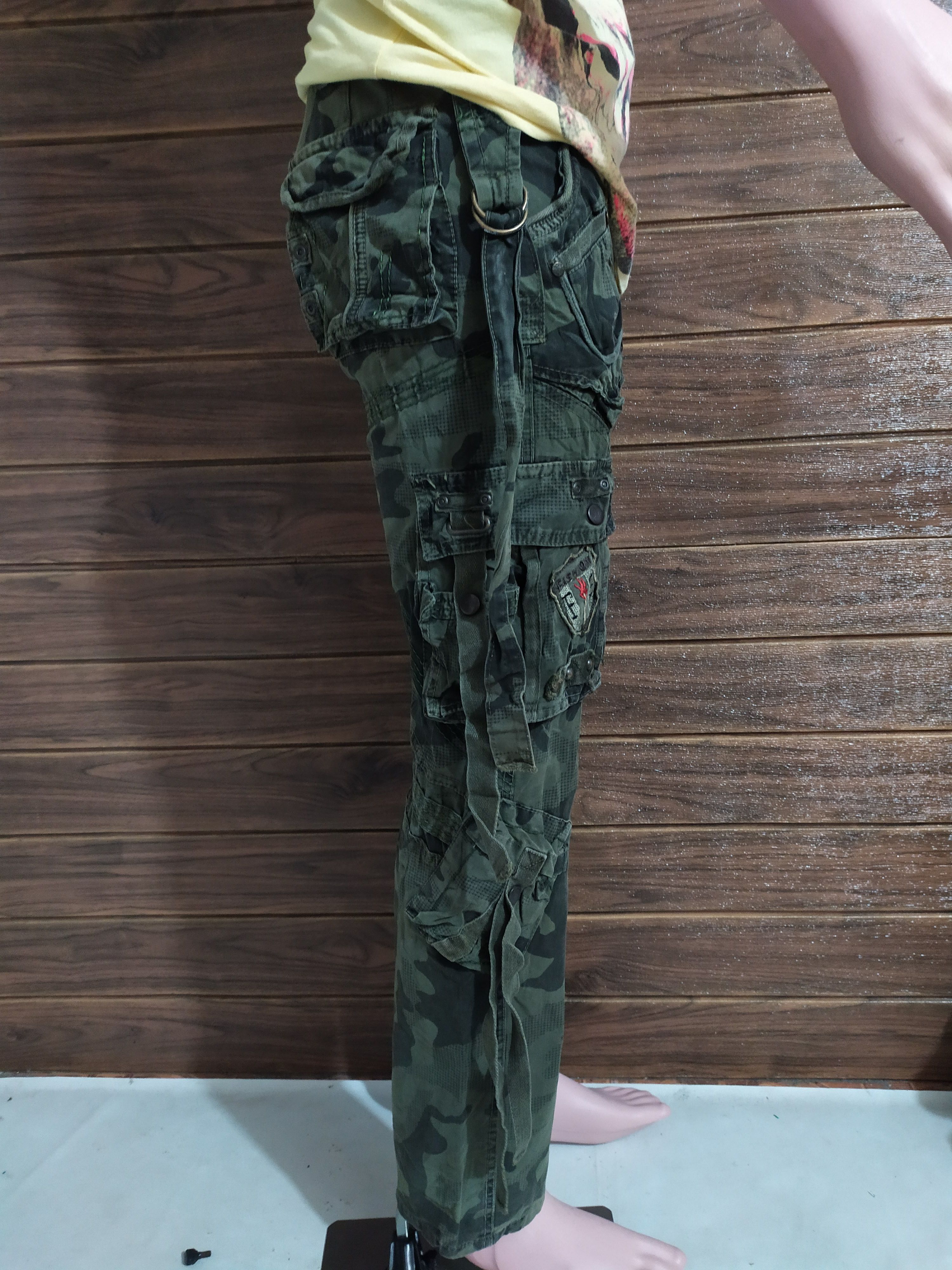 Japanese Brand 🔥Bapai Multipocket Tactical Cargo Camo Pants Size US 28 / EU 44 - 15 Thumbnail