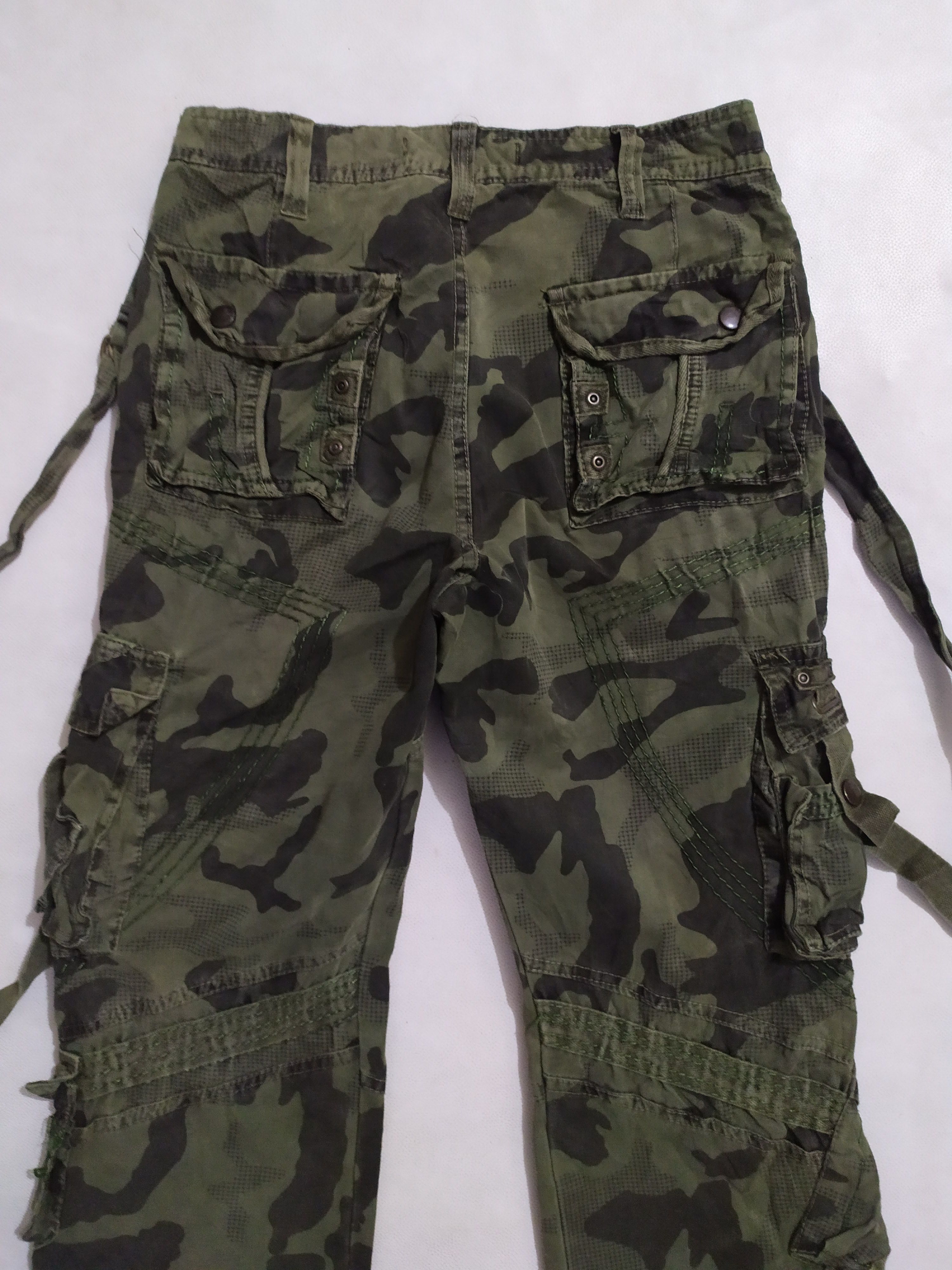 Japanese Brand 🔥Bapai Multipocket Tactical Cargo Camo Pants Size US 28 / EU 44 - 10 Thumbnail