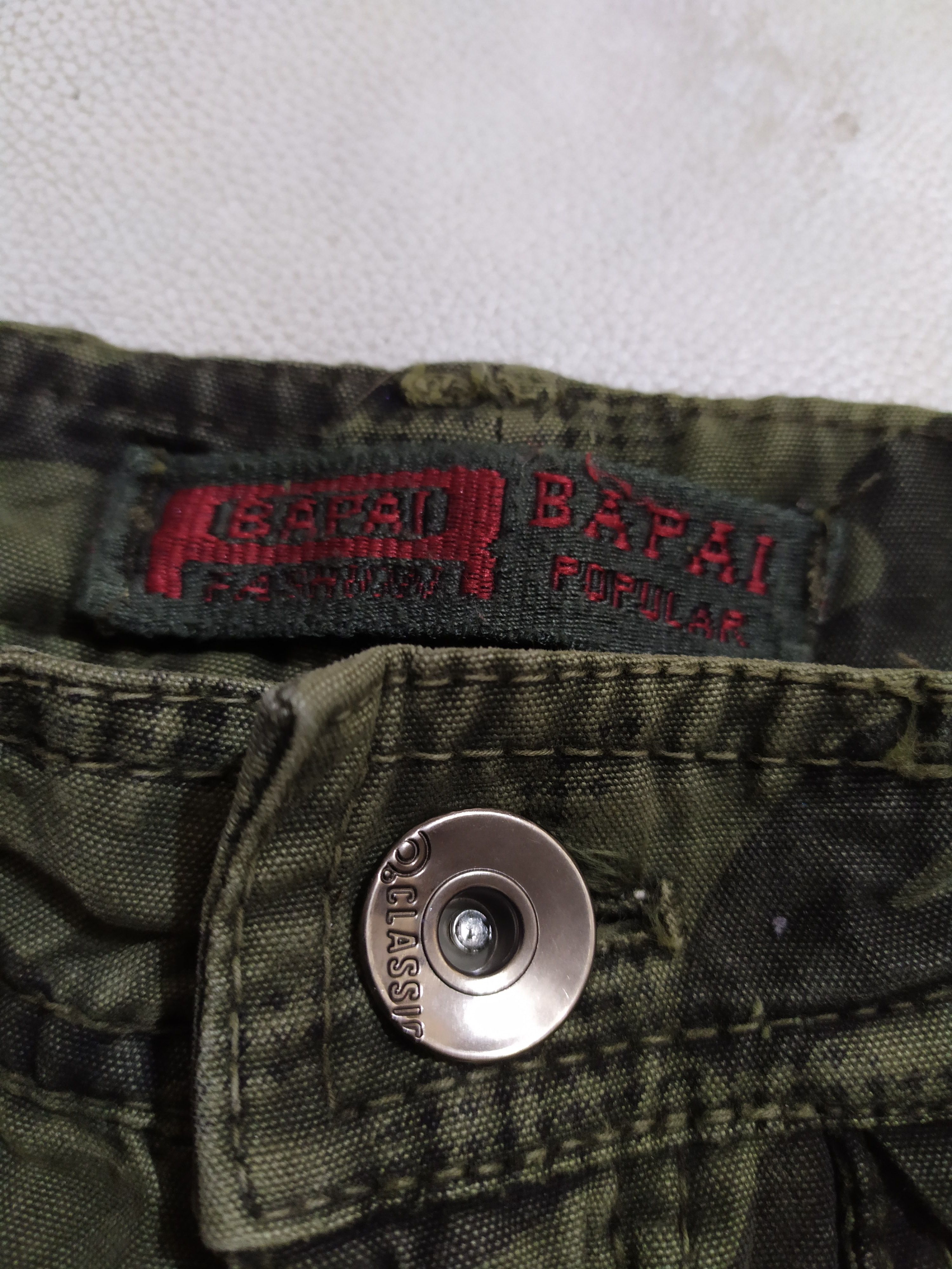 Japanese Brand 🔥Bapai Multipocket Tactical Cargo Camo Pants Size US 28 / EU 44 - 6 Thumbnail