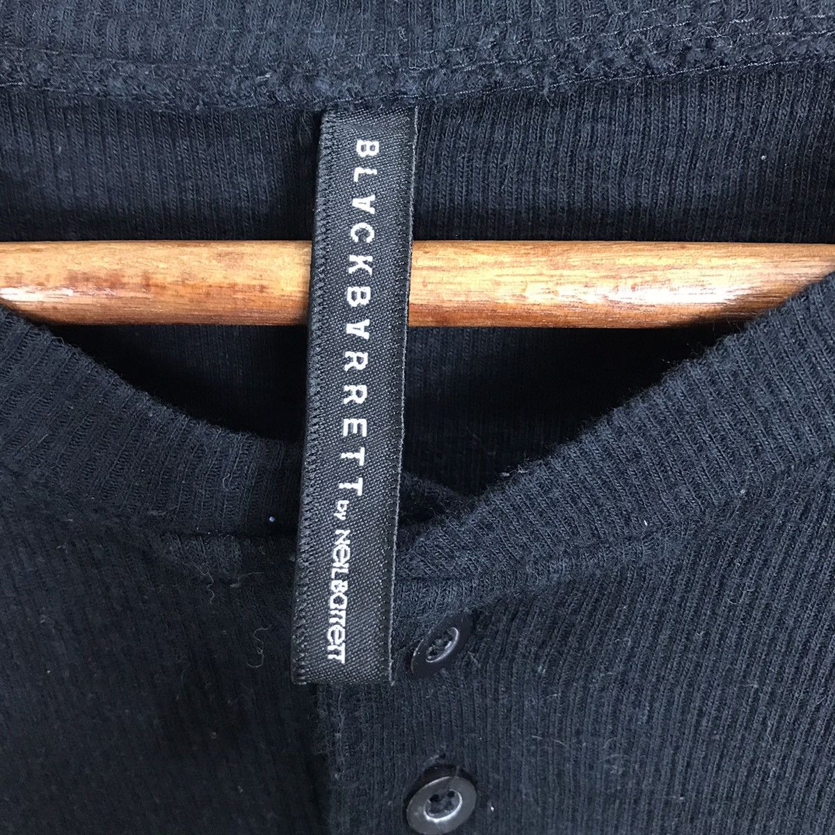 Black Barrett × Neil Barrett × Vintage Vintage Black Barrett By Neil Barrett Long Sleeve T-Shirt Size US S / EU 44-46 / 1 - 7 Thumbnail
