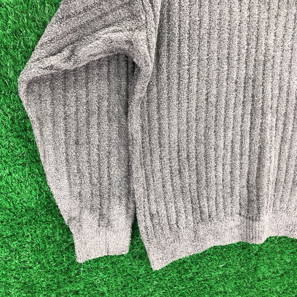 Japanese Brand Vintage 90's Knit Fleece Thrashed Polo Shirt Single Pocket Size US L / EU 52-54 / 3 - 6 Thumbnail