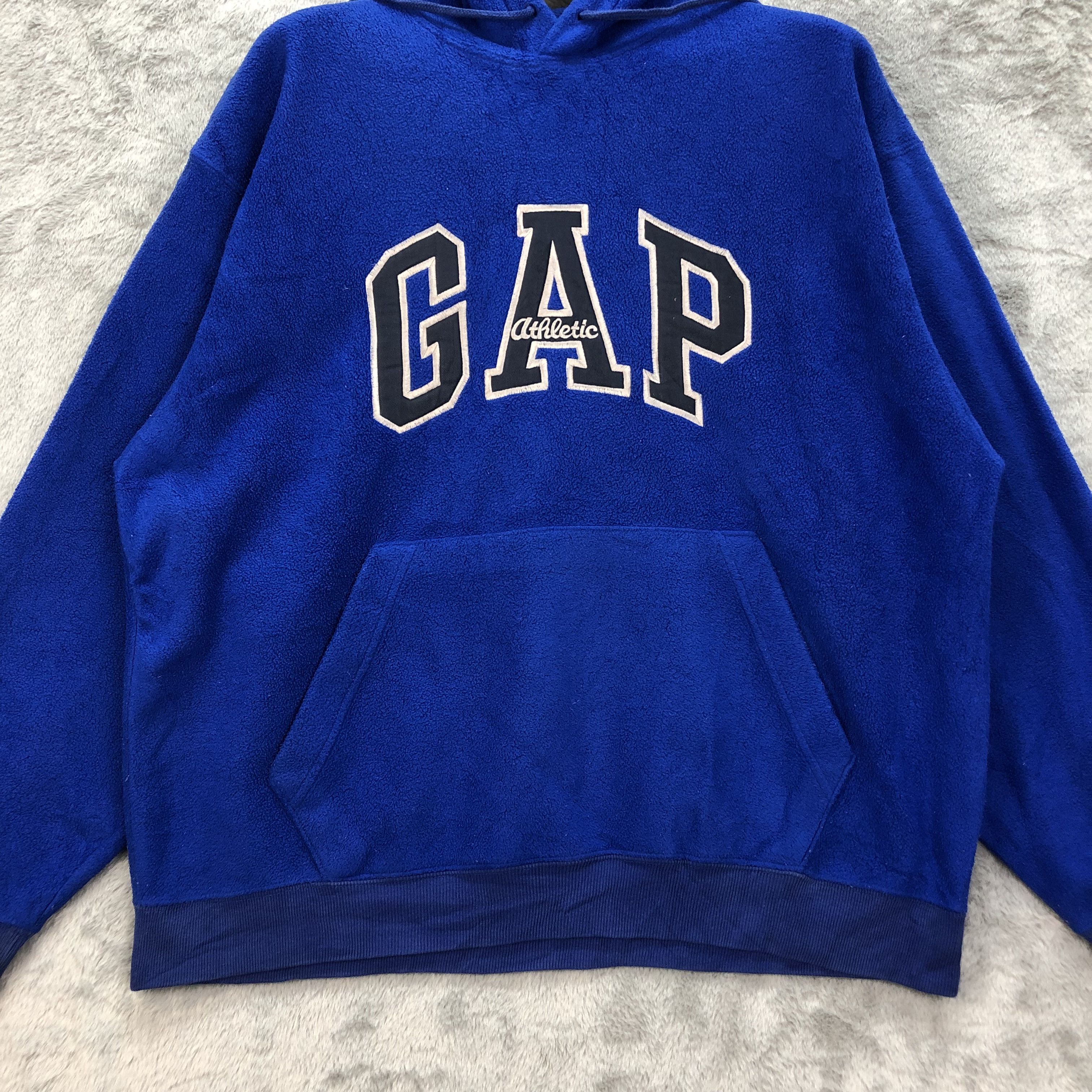 Gap GAP Big Spell Out Logo Pullover Blue Hoodie Fleece #4933-30 Size US M / EU 48-50 / 2 - 4 Thumbnail