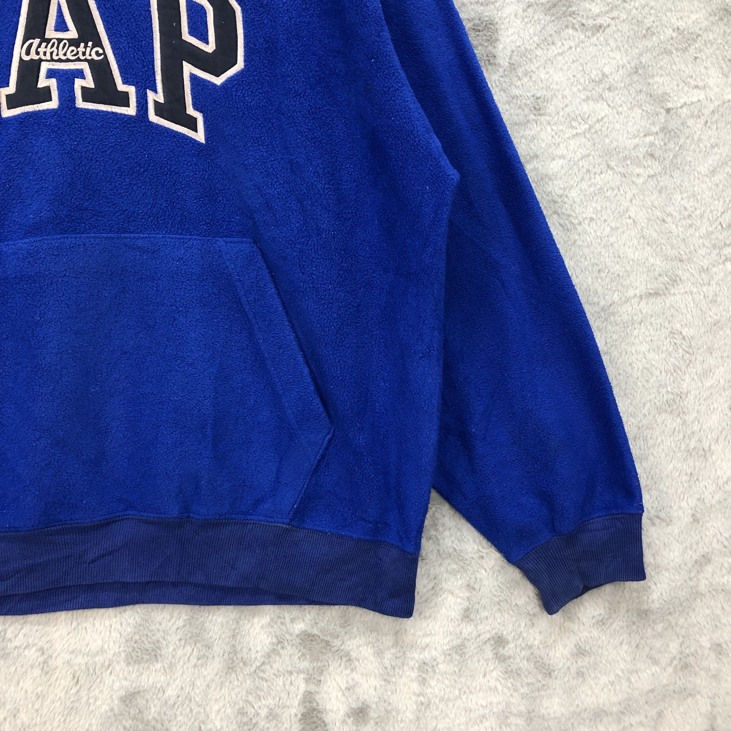 Gap GAP Big Spell Out Logo Pullover Blue Hoodie Fleece #4933-30 Size US M / EU 48-50 / 2 - 6 Thumbnail