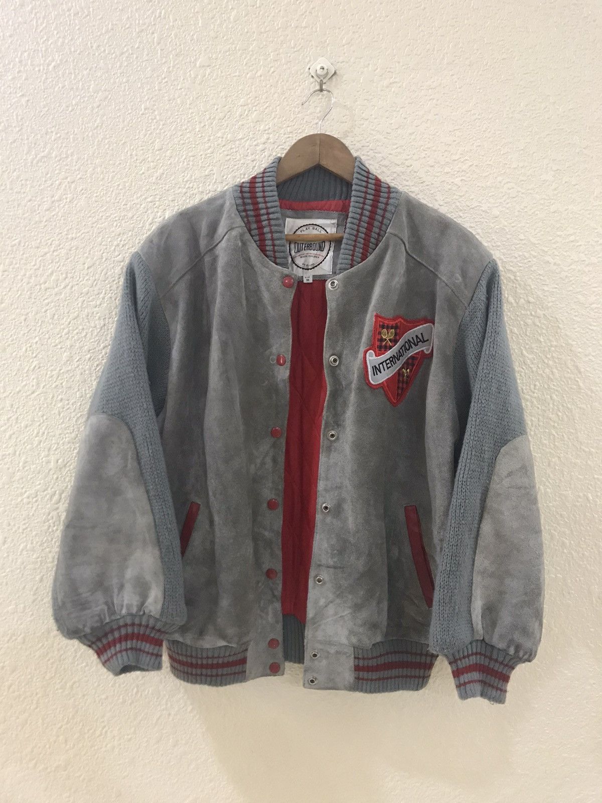 Japanese Brand Outerbound International varsity leather jacket Size US M / EU 48-50 / 2 - 1 Thumbnail