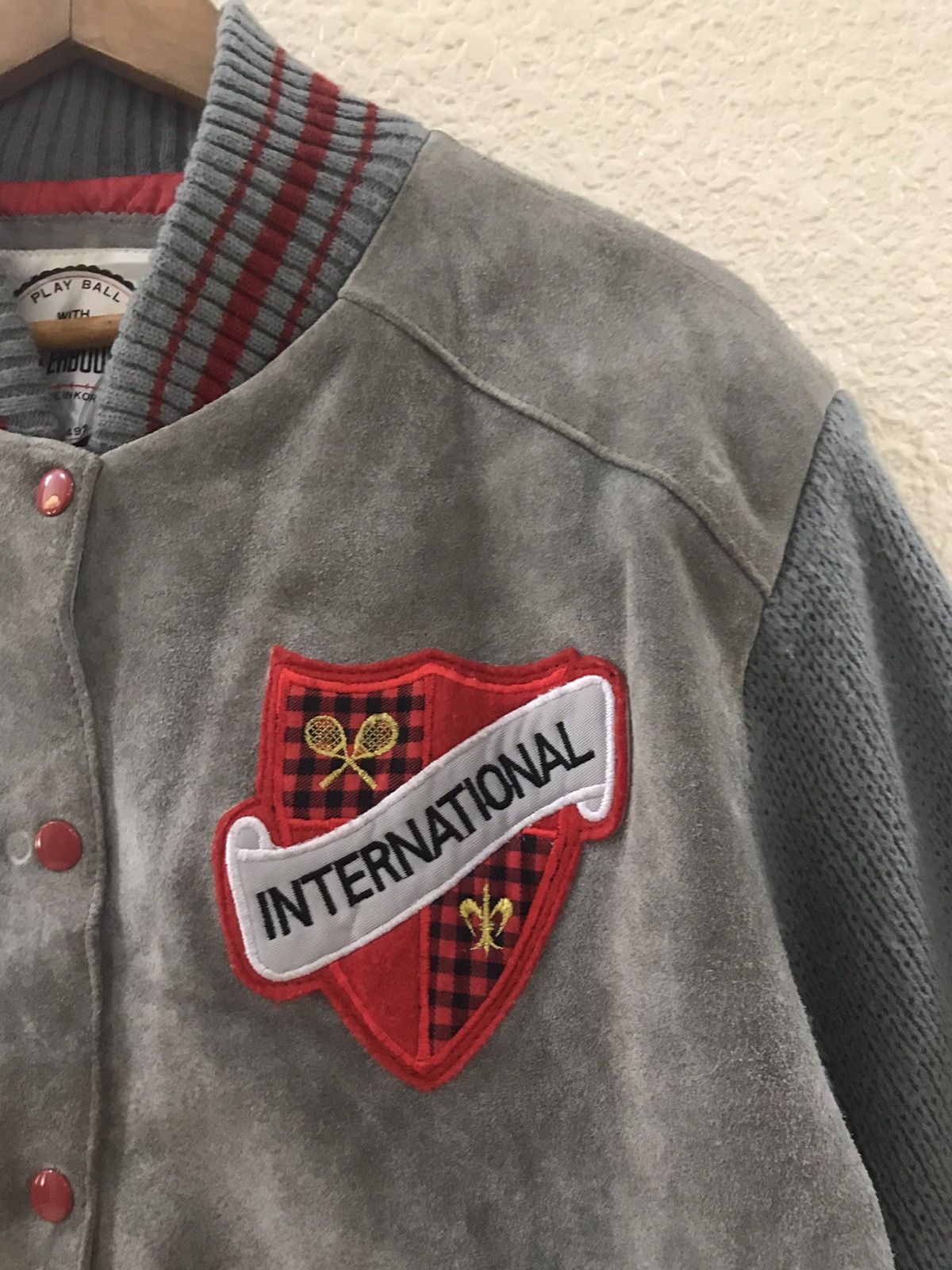 Japanese Brand Outerbound International varsity leather jacket Size US M / EU 48-50 / 2 - 7 Thumbnail