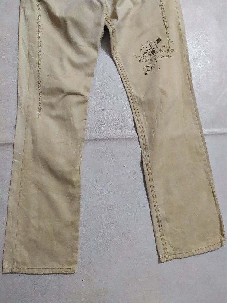 If Six Was Nine × In The Attic × Japanese Brand 🔥In The Attic Japan Skull and Quote design flare pants Size US 32 / EU 48 - 3 Thumbnail