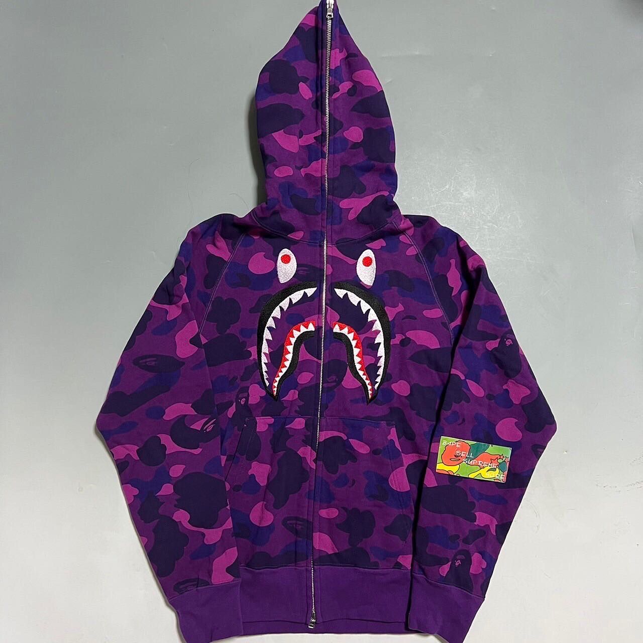 Bape Color Camo Shark Full Zip Hoodie Size US M / EU 48-50 / 2 - 1 Thumbnail