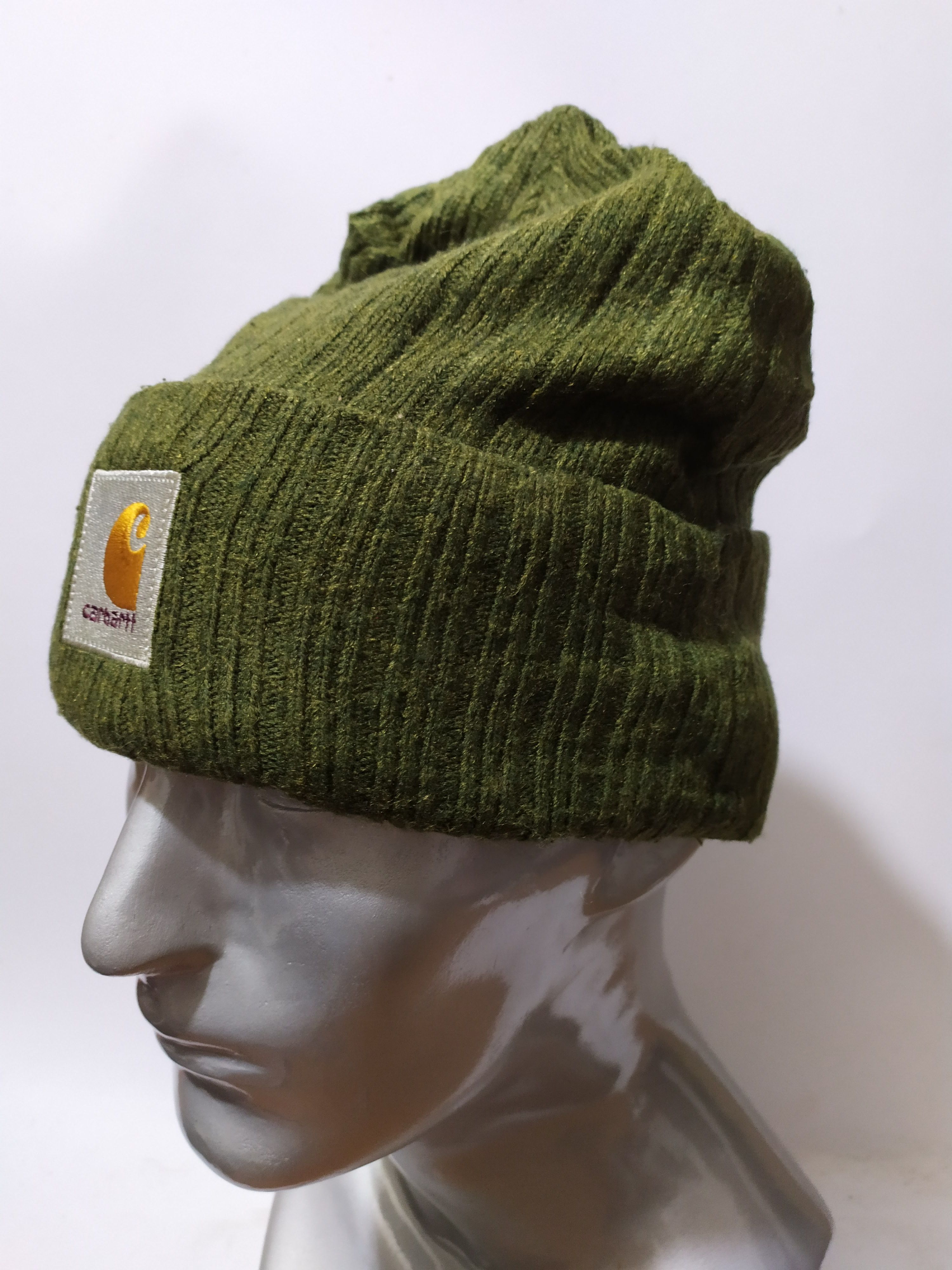 Carhartt Rare Carhartt Embroidery Logo Watch Beanie Hats Olive Size ONE SIZE - 4 Thumbnail