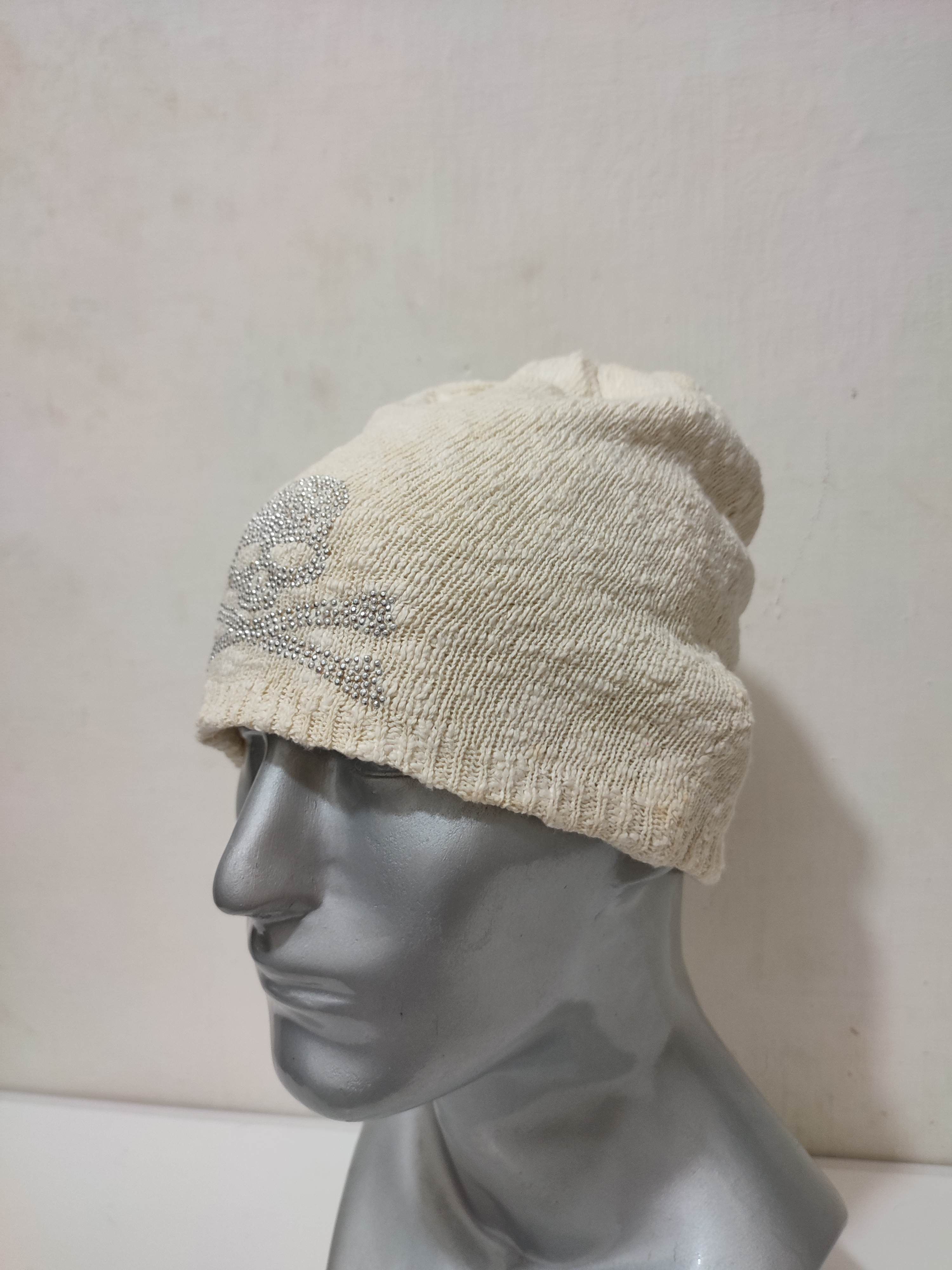 Other 🔥Unknown Sparkling Skull Beanie Punk Rock Bondage Beanie Size ONE SIZE - 4 Thumbnail