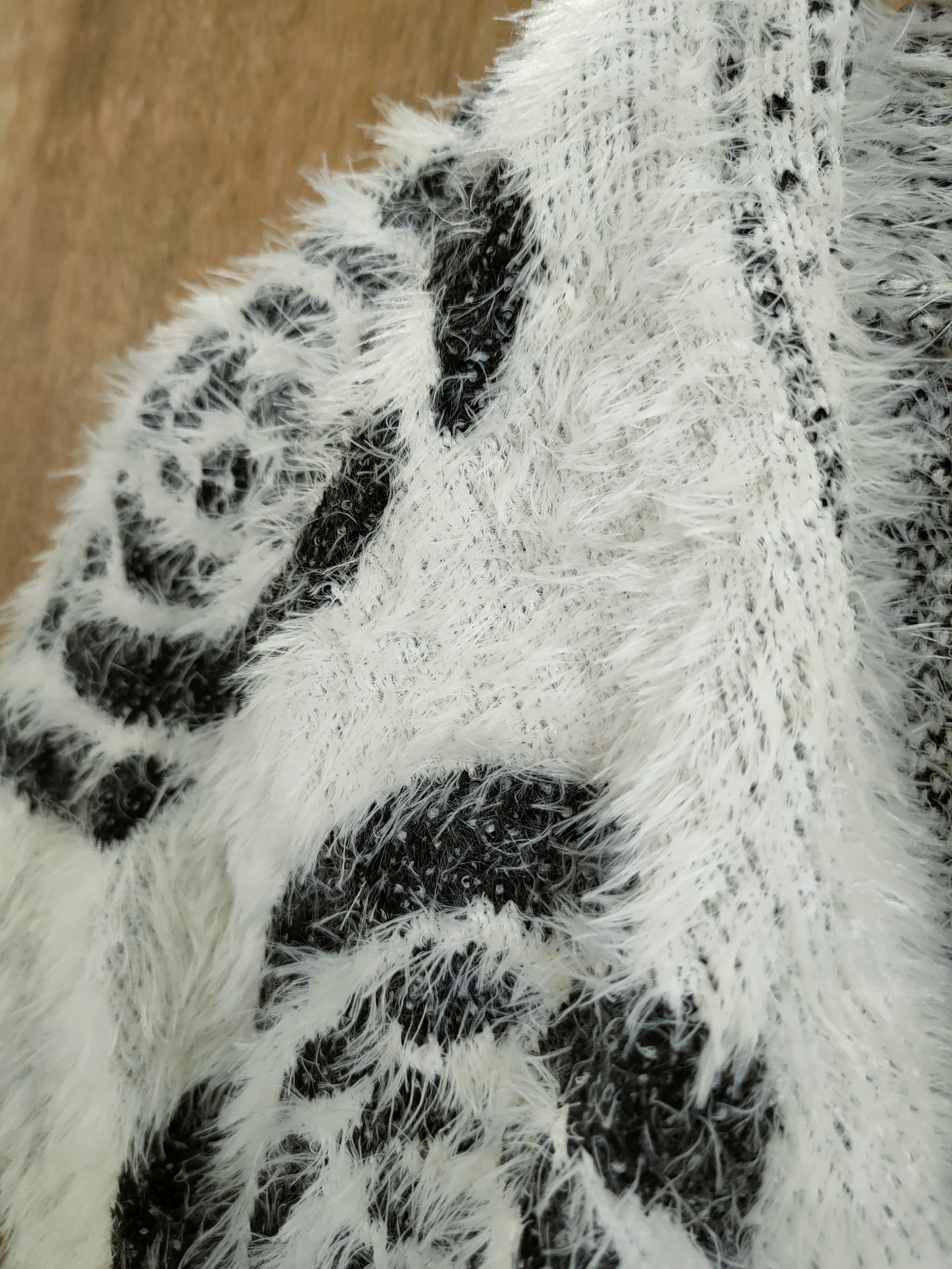 Homespun Knitwear D Japan Art mohair fur shaggy cloak cape knitwear#46-985 Size US S / EU 44-46 / 1 - 11 Thumbnail