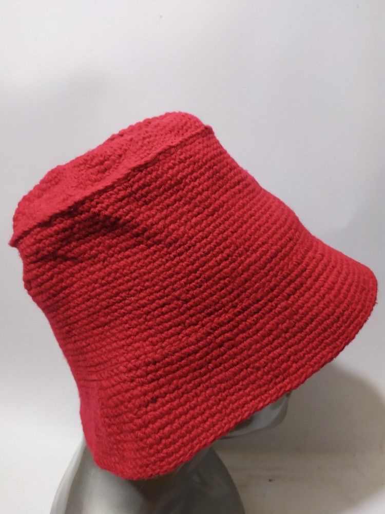 Japanese Brand 🔥Point Standard Red Bucket hats nice design Size ONE SIZE - 2 Thumbnail