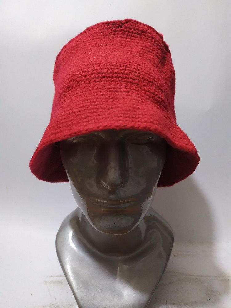 Japanese Brand 🔥Point Standard Red Bucket hats nice design Size ONE SIZE - 3 Thumbnail