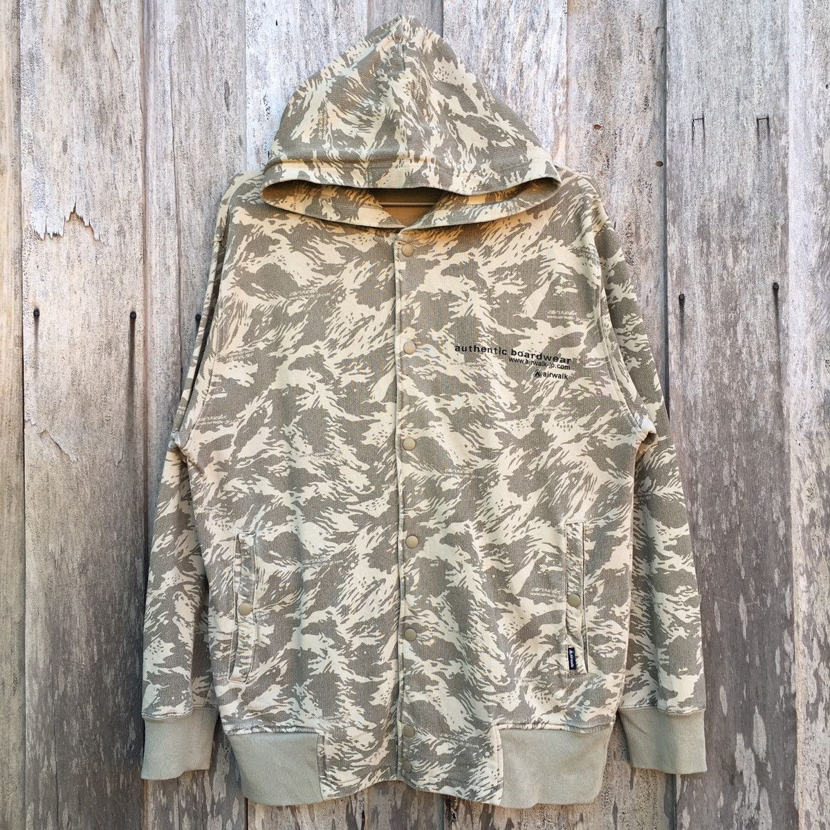 Airwalk × Vintage Vintage Airwalk Hoodie Camo Size US L / EU 52-54 / 3 - 1 Thumbnail